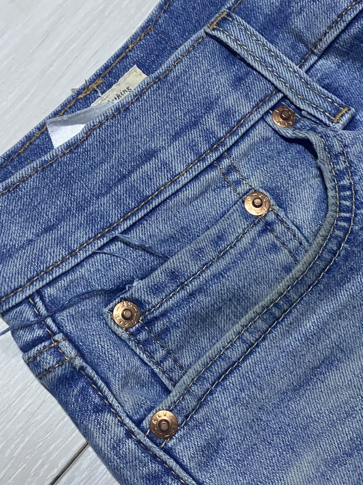 Levi's Vintage Levis 502 Faded Wash Distressed Slim Fit Size US 30 / EU 46 - 7 Thumbnail