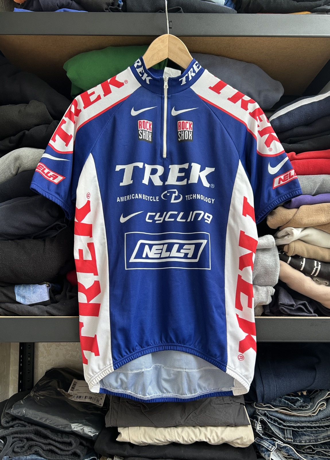 Nike Vintage Nike Cycling jersey Y2k soccer postal treck Size US M / EU 48-50 / 2 - 1 Thumbnail