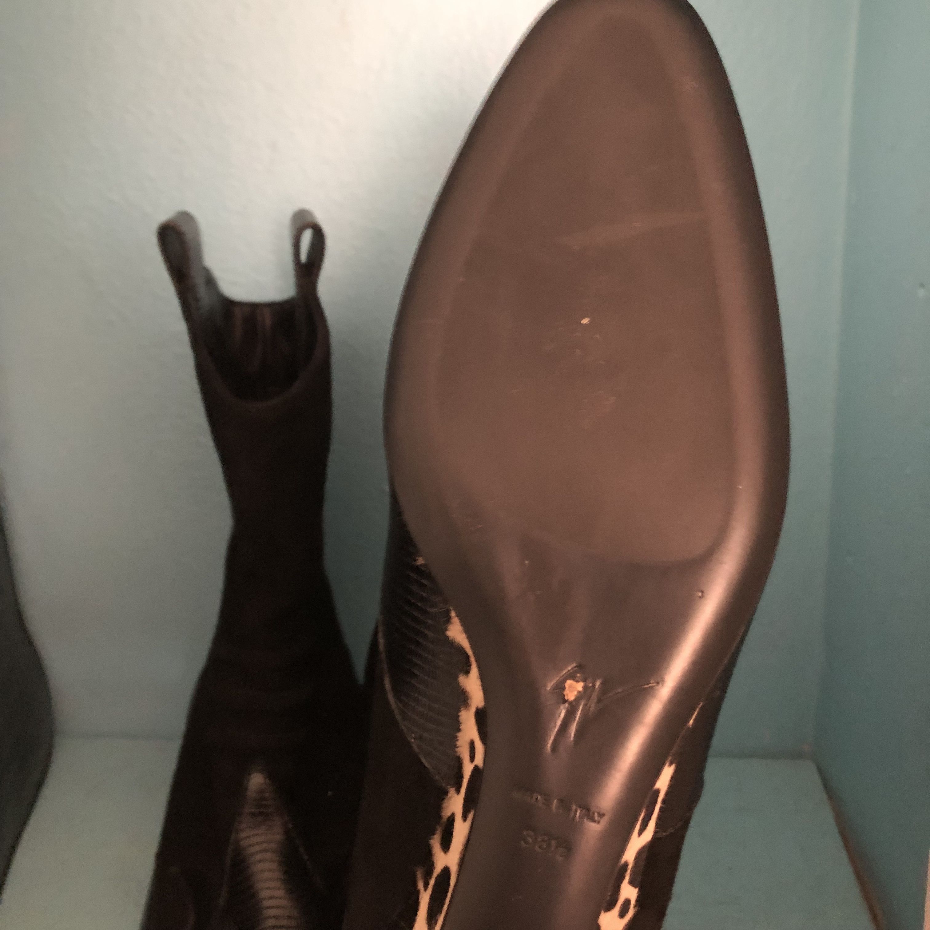 Giuseppe Zanotti MSRP $1,200 - Hadley Giuseppe Zanotti Western Cheetah Heels Size US 8 / IT 38 - 3 Thumbnail