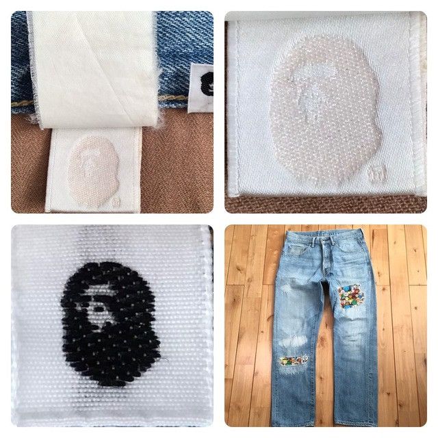 Bape × Nigo BAPE MILO Animal Safari DAMAGED DENIM PANTS APE NIGO ★size S Size US 30 / EU 46 - 10 Thumbnail
