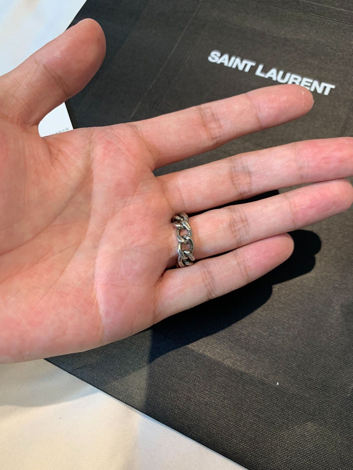 Gucci Gucci Brand New Enamel Chain Ring Size ONE SIZE - 8 Thumbnail