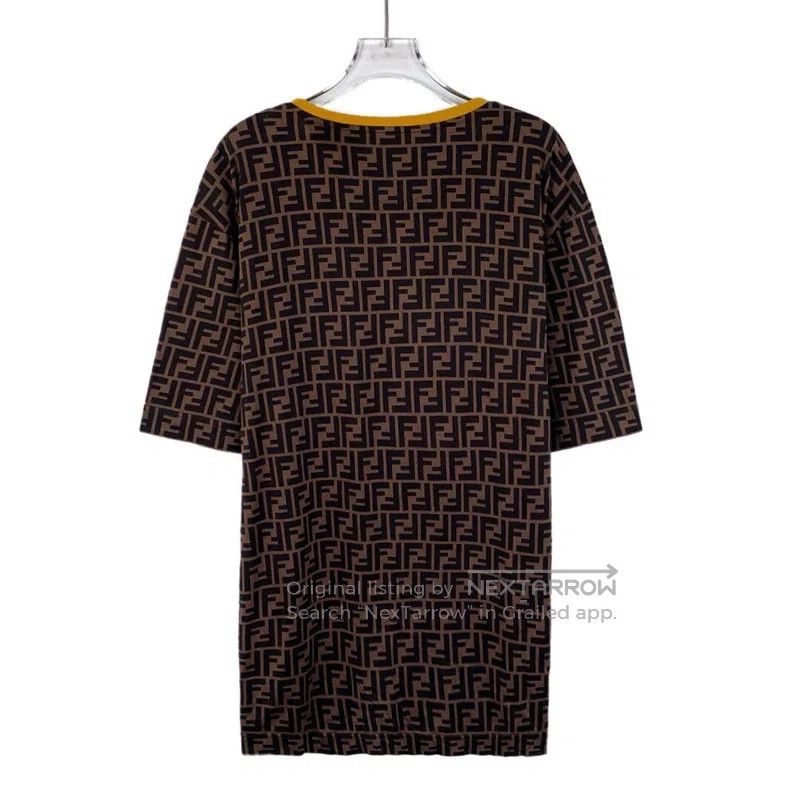 Fendi Fendi Cotton round neck short-sleeve T-shirt Size US XXL / EU 58 / 5 - 2 Thumbnail