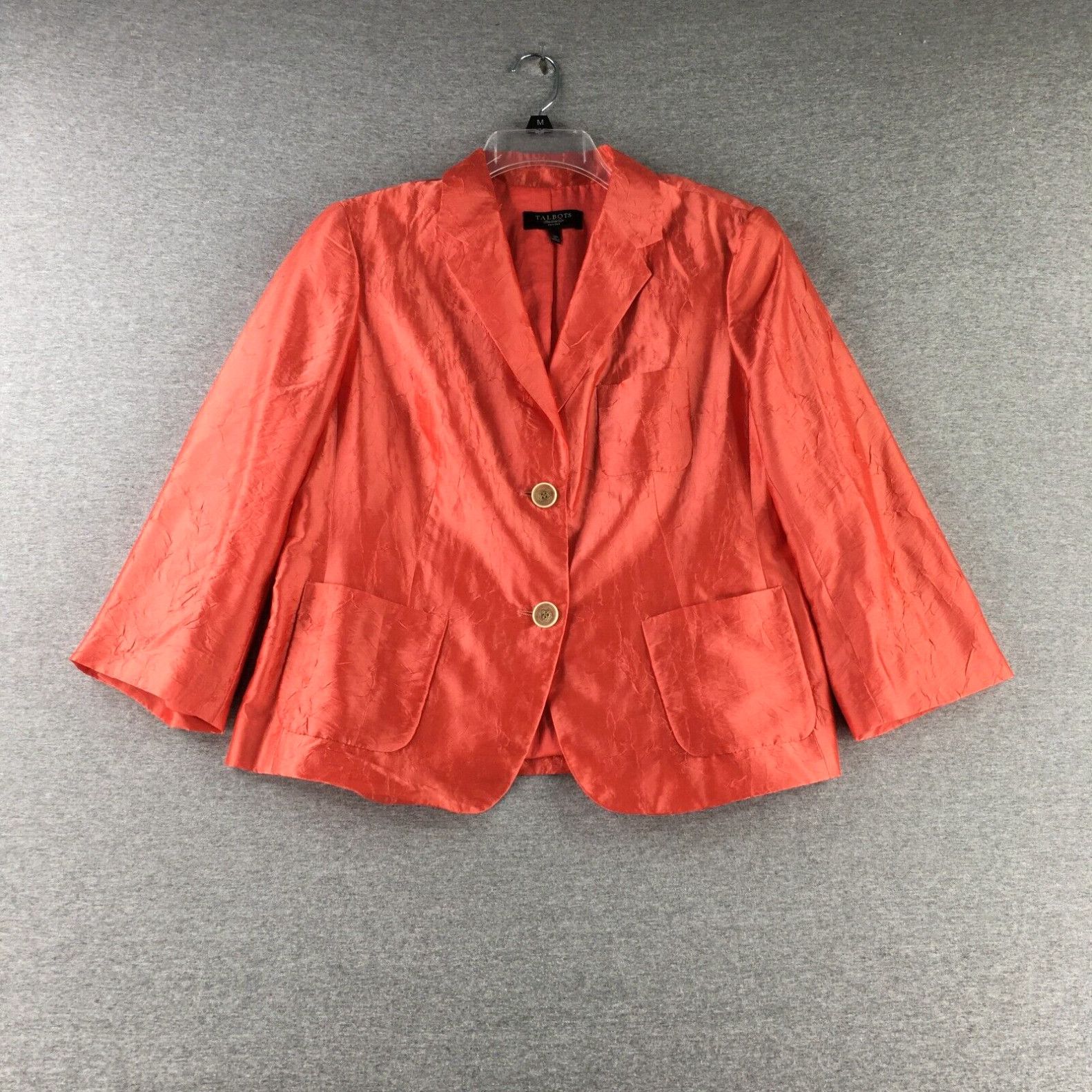 Blazer Talbots Noir 2 Boutons - Taille 14 Femme - Neuf Avec étiquettes - Coupe Régulière Stretch