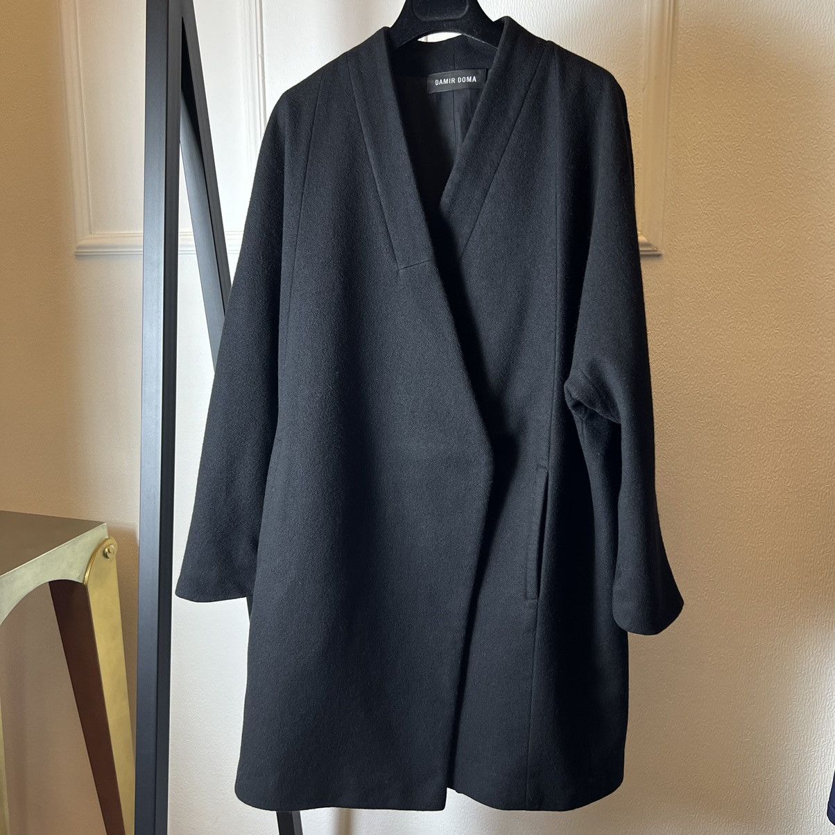 image of Damir Doma Wool Coat in Black, Women's (Size Small)