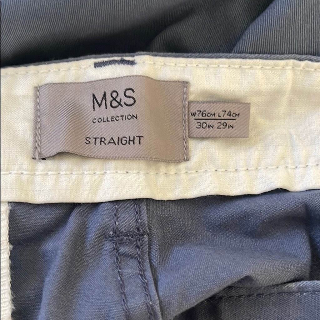 M.E. Sport M&S Men's Blue Pants - size 30x29 Size US 30 / EU 46 - 2 Thumbnail