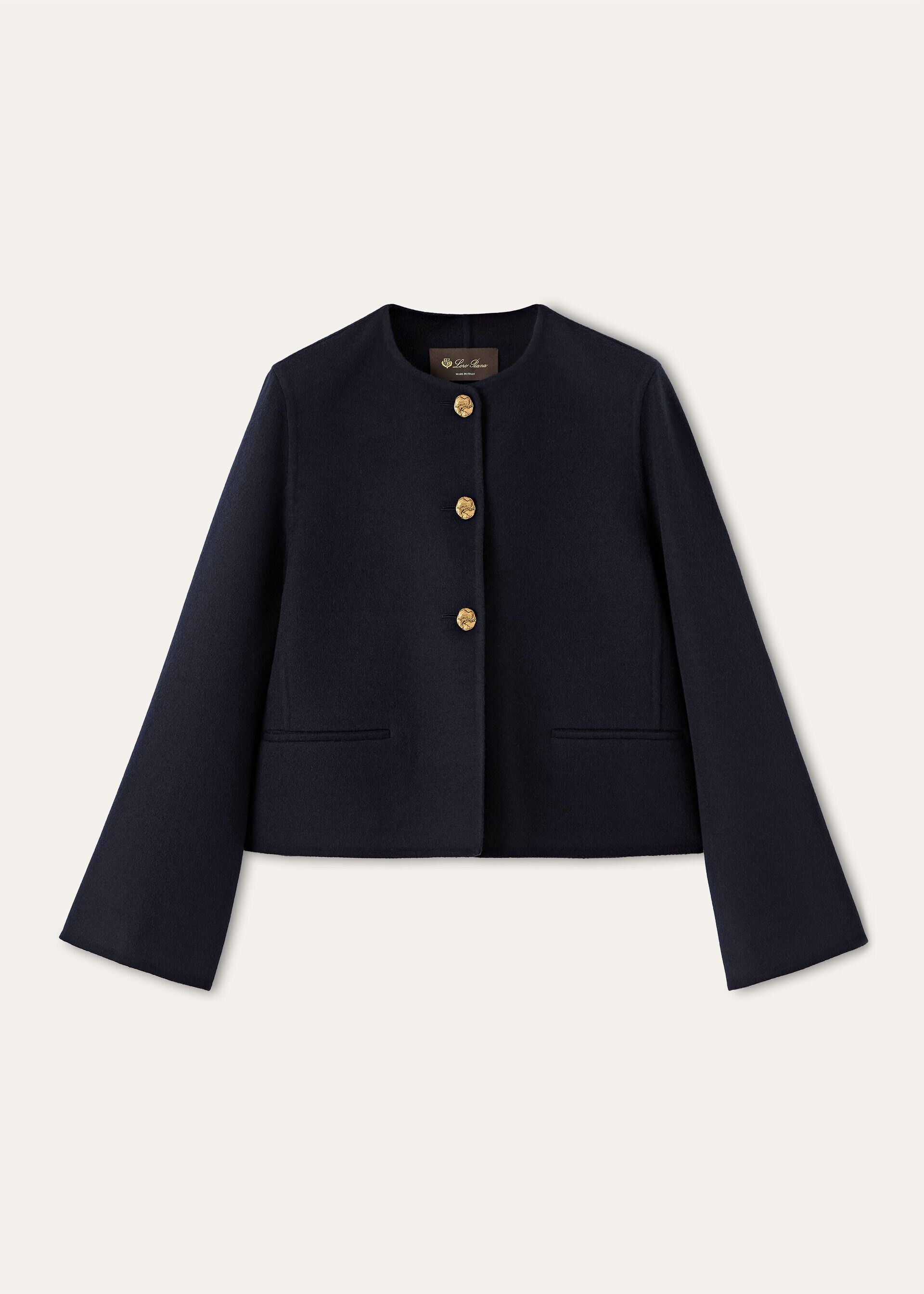 Loro Piana os11x0426 FAQ5841 Benjy Blouson Jacket in Blue Navy Size L / US 10 / IT 46 - 1 Thumbnail