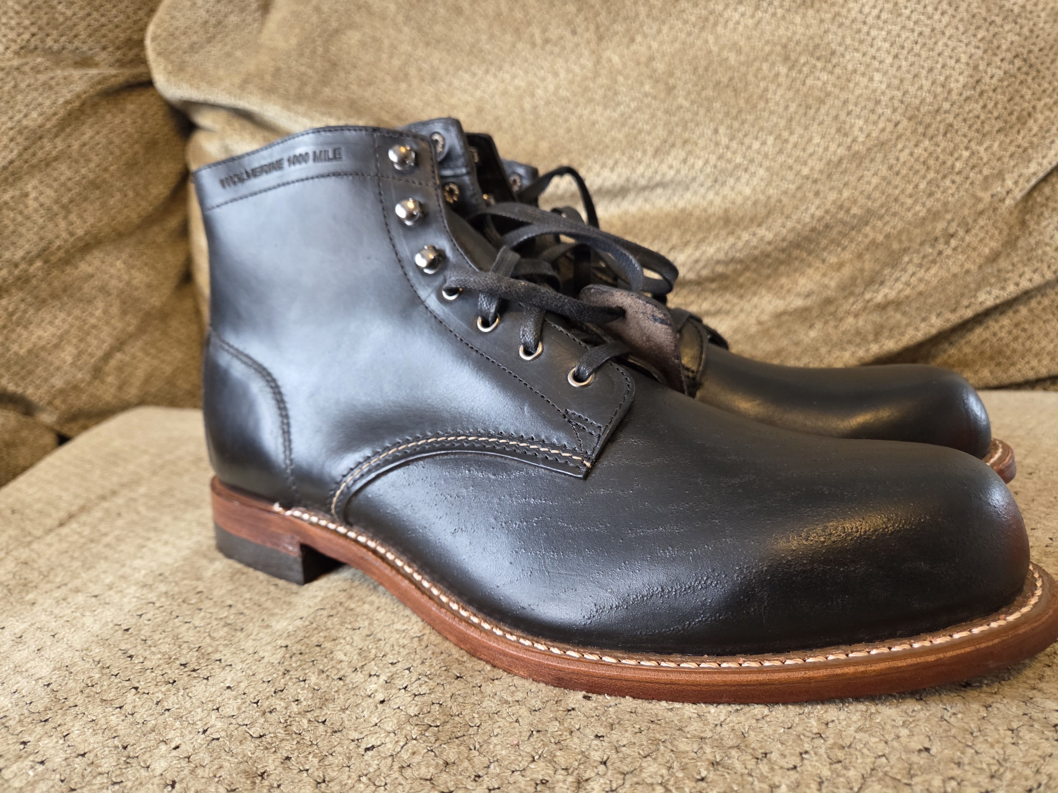 Wolverine Wolverine 1000 Mile Boots Size 12 Black Brand New Size US 12 / EU 45 - 1 Thumbnail