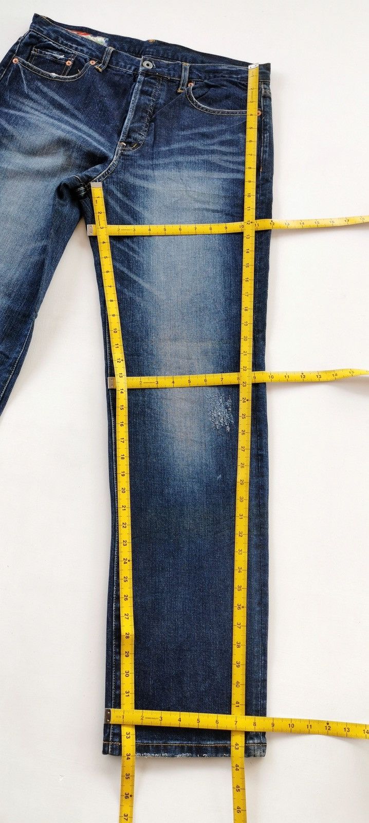 Kapital Rock Wood Japan Koi Reworked Distressed Denim Jeans Size US 34 / EU 50 - 16 Thumbnail