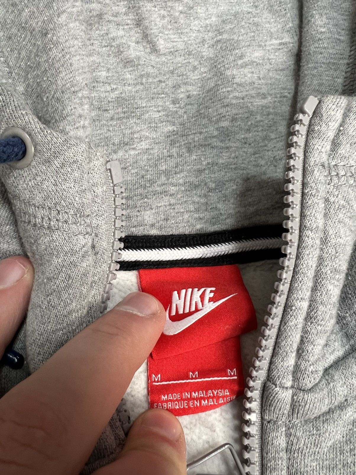 Nike × Vintage Vintage Nike Zip Up Hoodie Drill Size US M / EU 48-50 / 2 - 5 Thumbnail