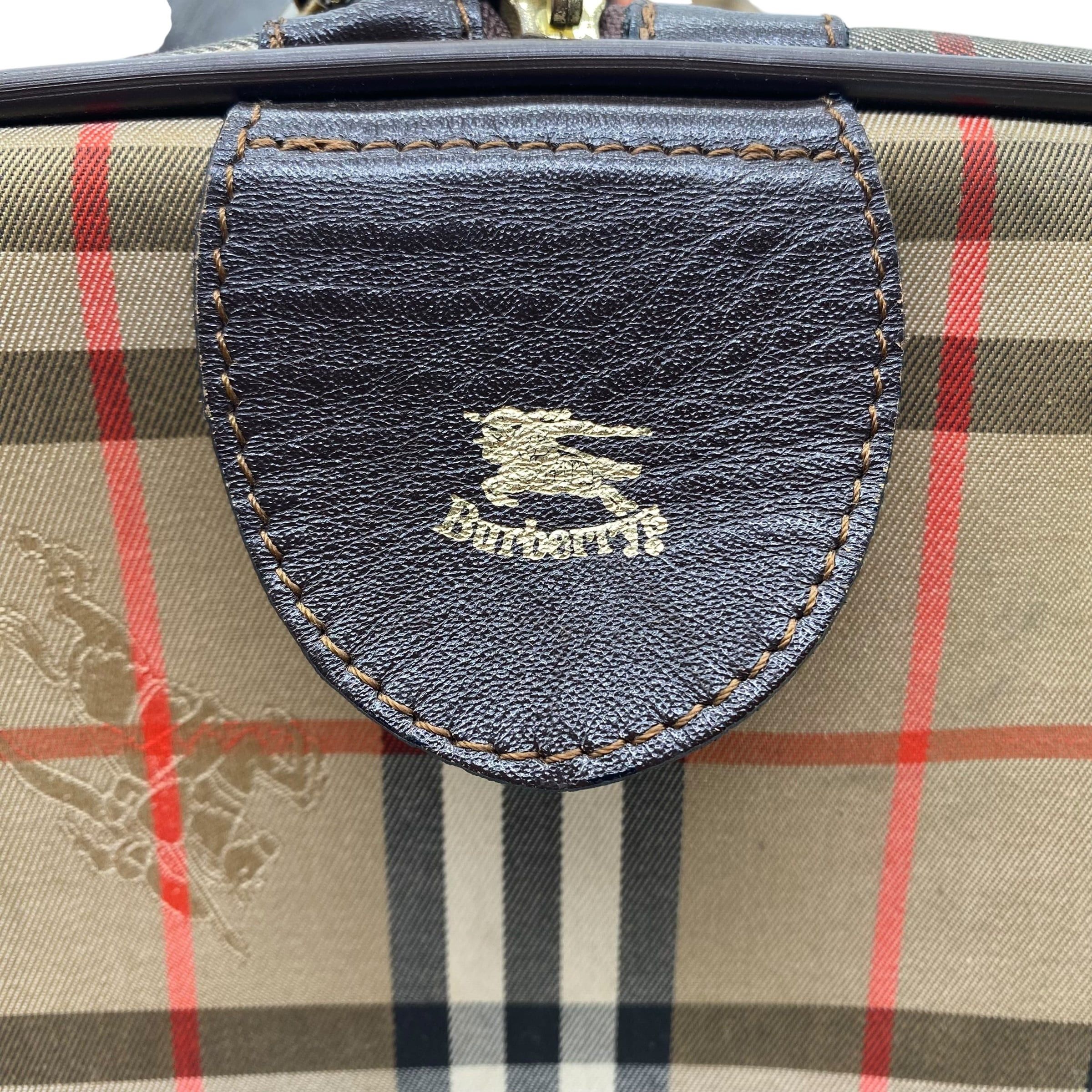 Burberry Vintage Burberyys Boston Bag Nova Check Size ONE SIZE - 6 Thumbnail
