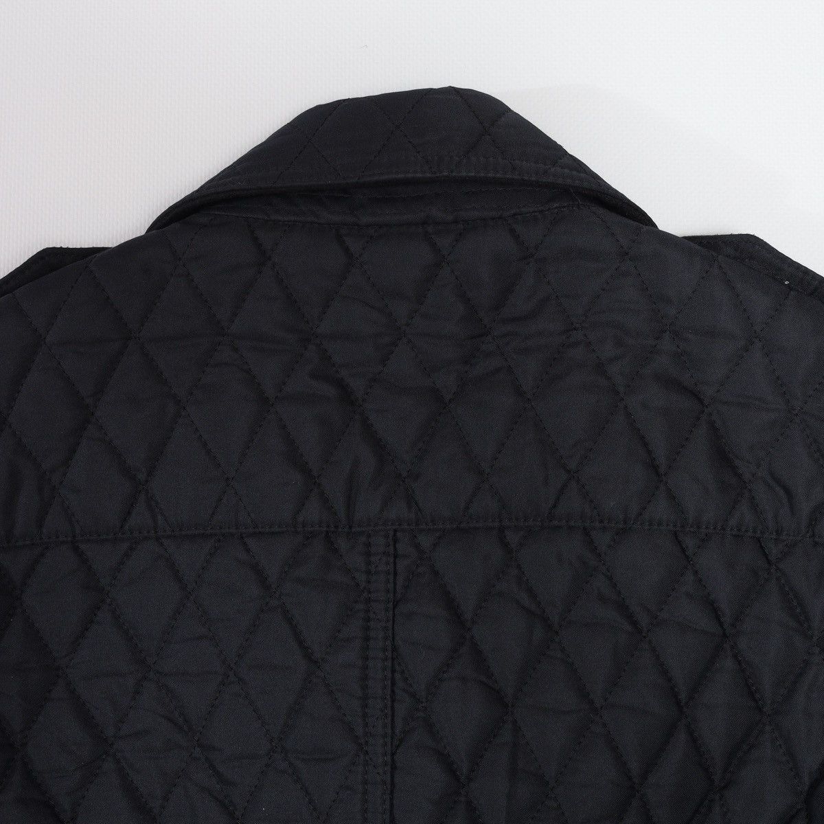 Burberry Burberry Brit Quilted Jacket With Wool Sleeve Navy Size S / US 4 / IT 40 - 17 Thumbnail