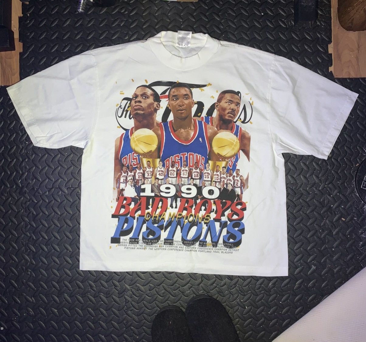 NBA Detroit Pistons NBA Rap Tee Size US XL / EU 56 / 4 - 4 Thumbnail
