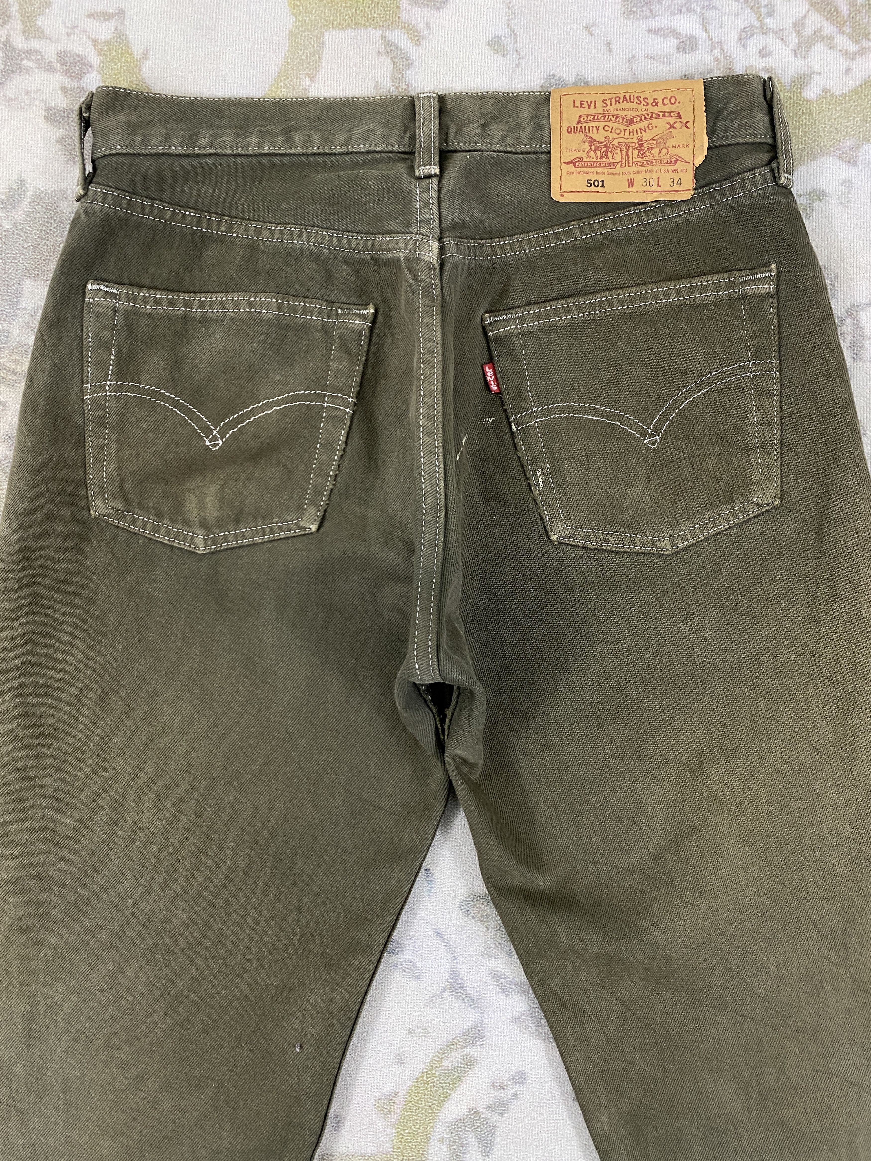 Levi's Earth Tone Vintage Levi's 501 Jeans 30x33 Denim- JN3589 Size US 30 / EU 46 - 4 Thumbnail