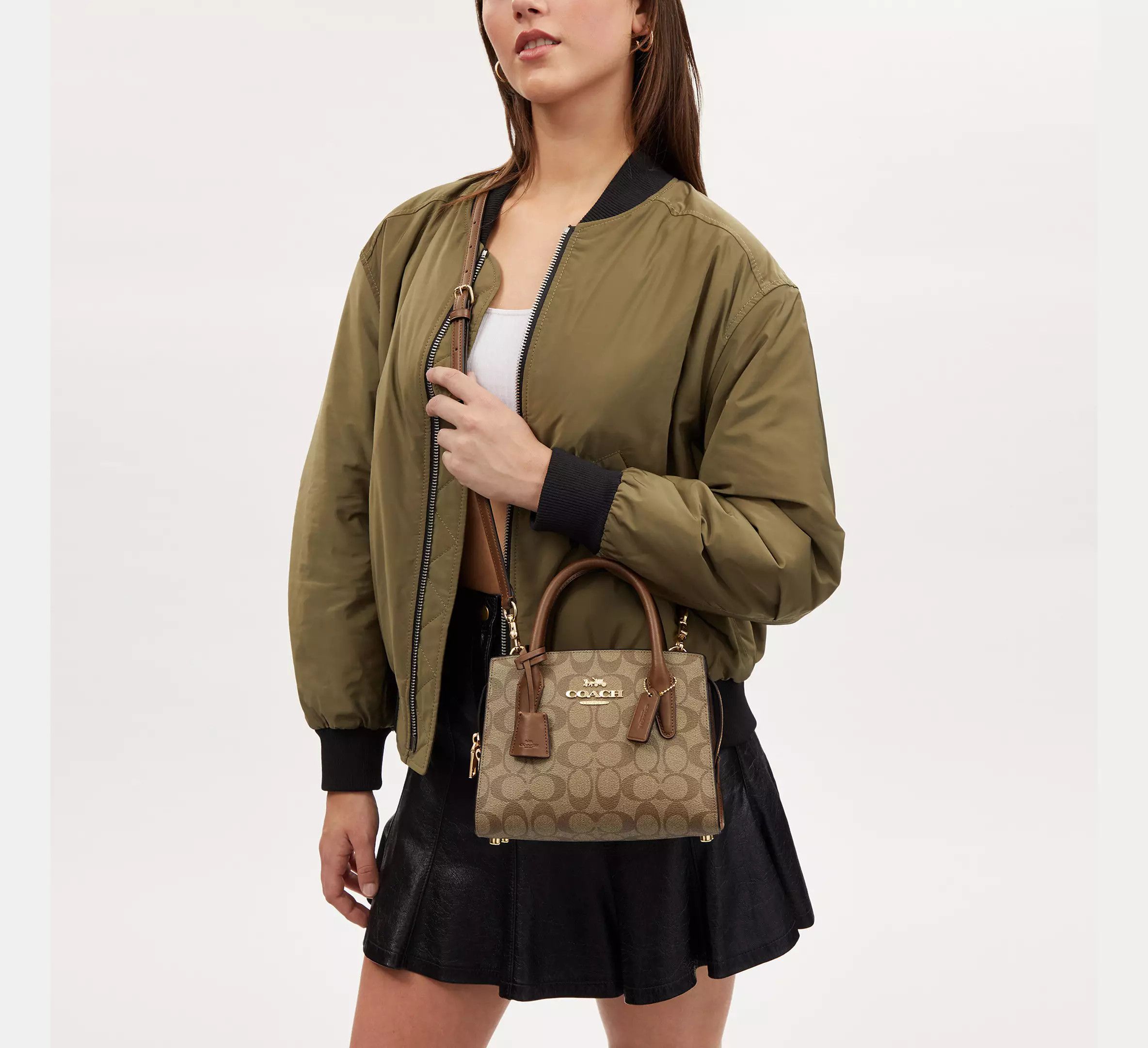 Coach Andrea Carryall Bag In Signature Canvas CP083 Size ONE SIZE - 9 Thumbnail