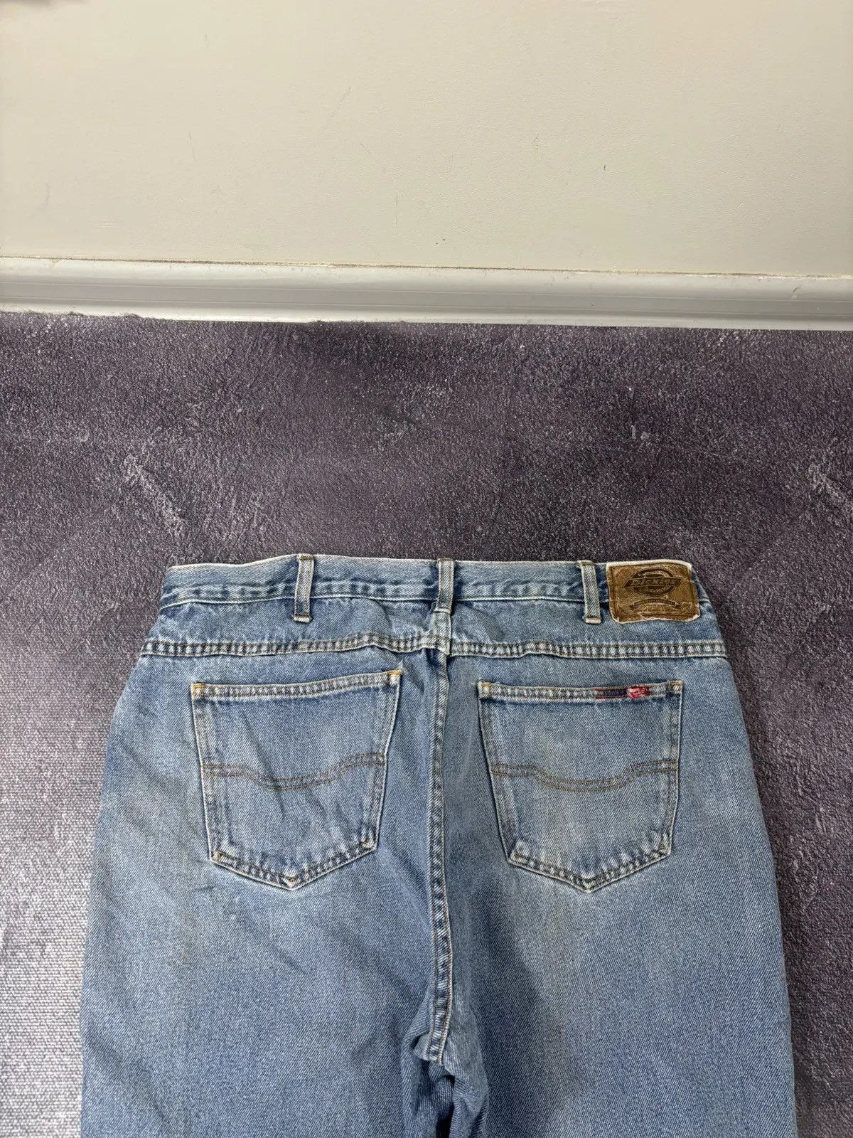 Dickies × Vintage Vintage Dickies Faded Washed Light Blue Denim Baggy Jeans Size US 38 / EU 54 - 5 Thumbnail