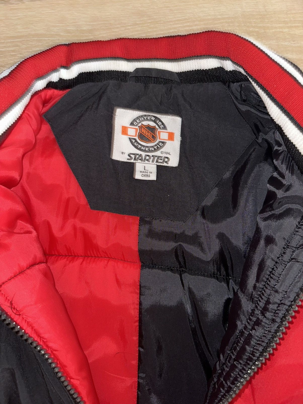 NHL × Starter × Vintage Vintage 90’s Detroit Red Wings Starter Jacket Size US L / EU 52-54 / 3 - 6 Thumbnail