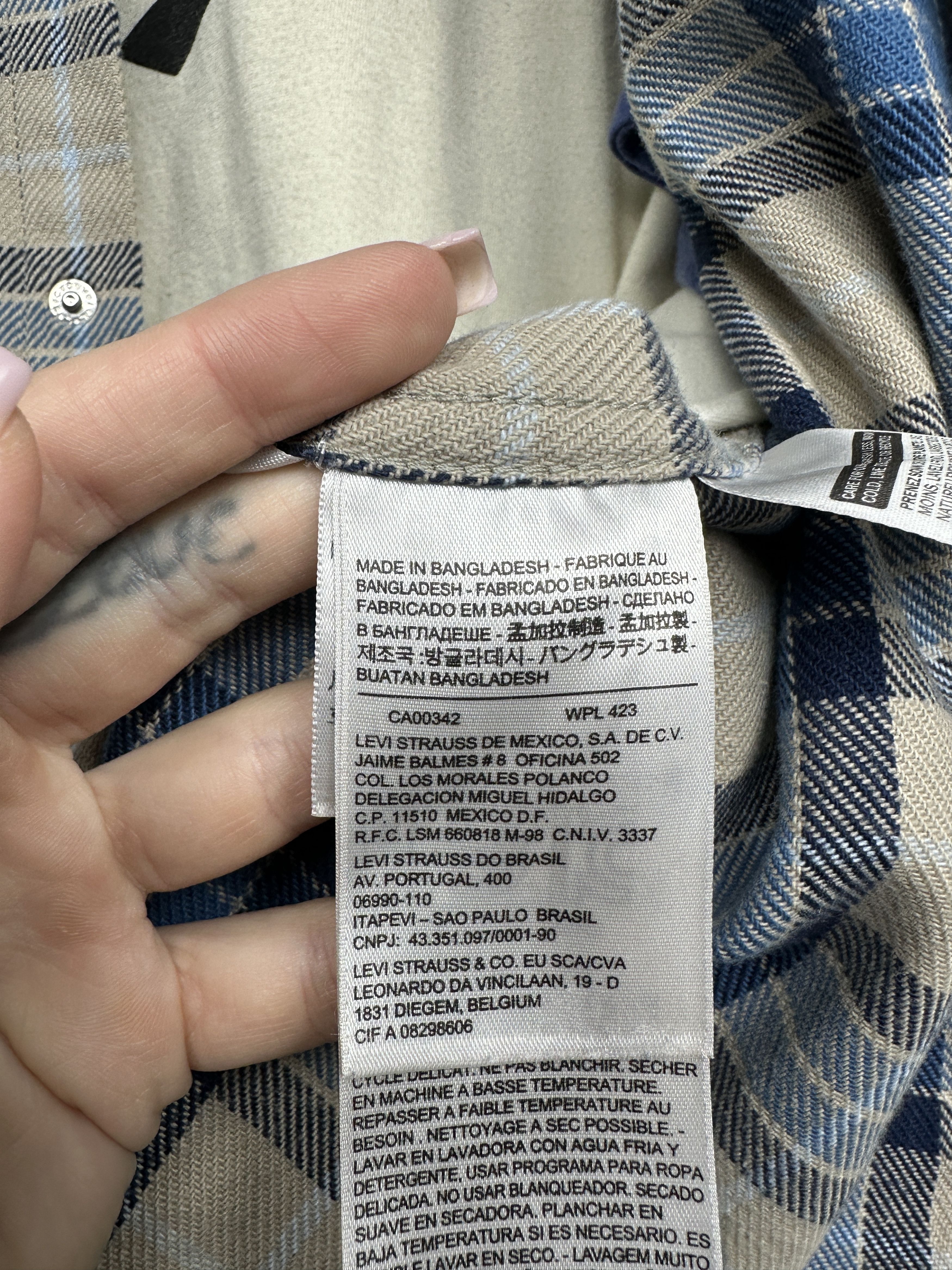 Levi's Levi's Vintage Mens Flannel Plaid Shirt Size US M / EU 48-50 / 2 - 5 Thumbnail
