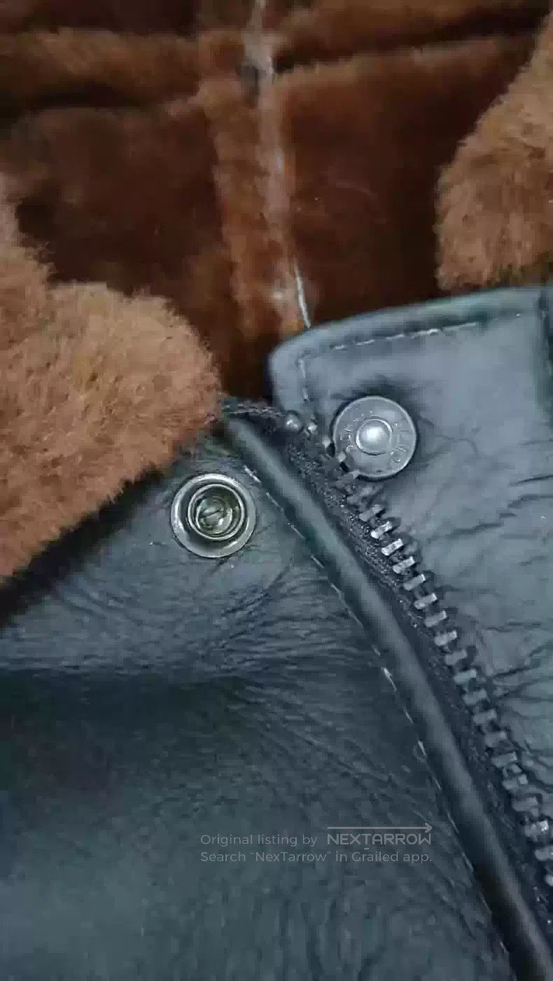 Schott Schott Fur is integrated into the leather coat Size US M / EU 48-50 / 2 - 4 Thumbnail