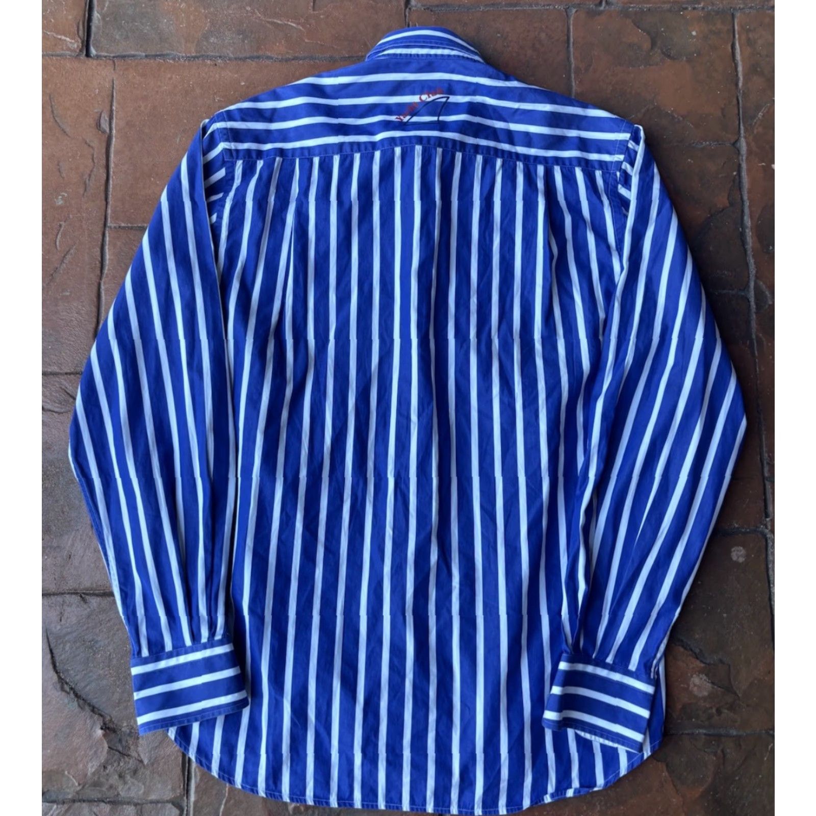 Paul & Shark Paul & Shark Yachting Button Up Shirt Men Small Long Sleeve Stripe Embroidered Size US S / EU 44-46 / 1 - 3 Thumbnail