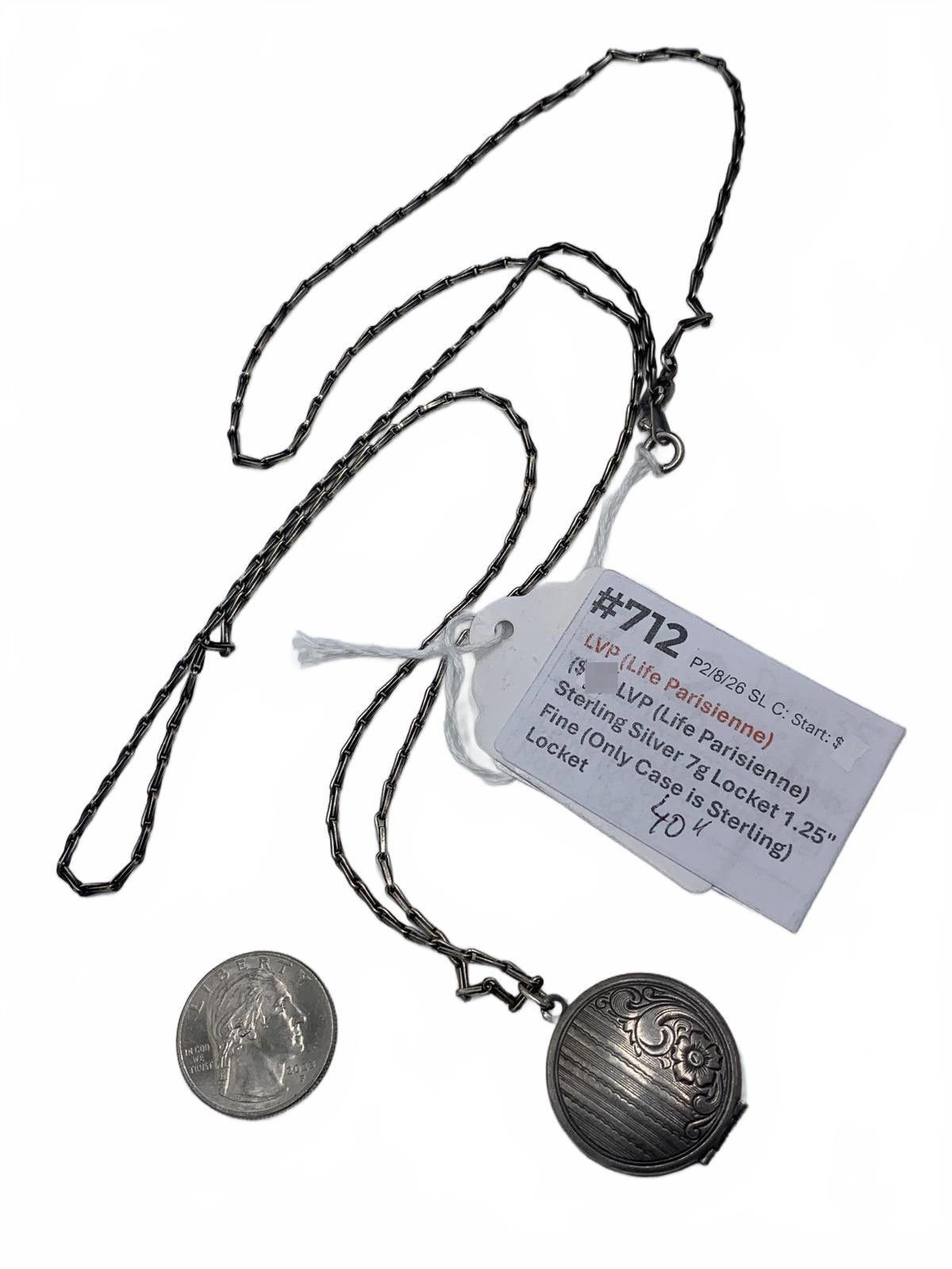 Other LVP (La Vie Parisienne) Sterling Silver (Case Only) Locket Size ONE SIZE - 3 Thumbnail