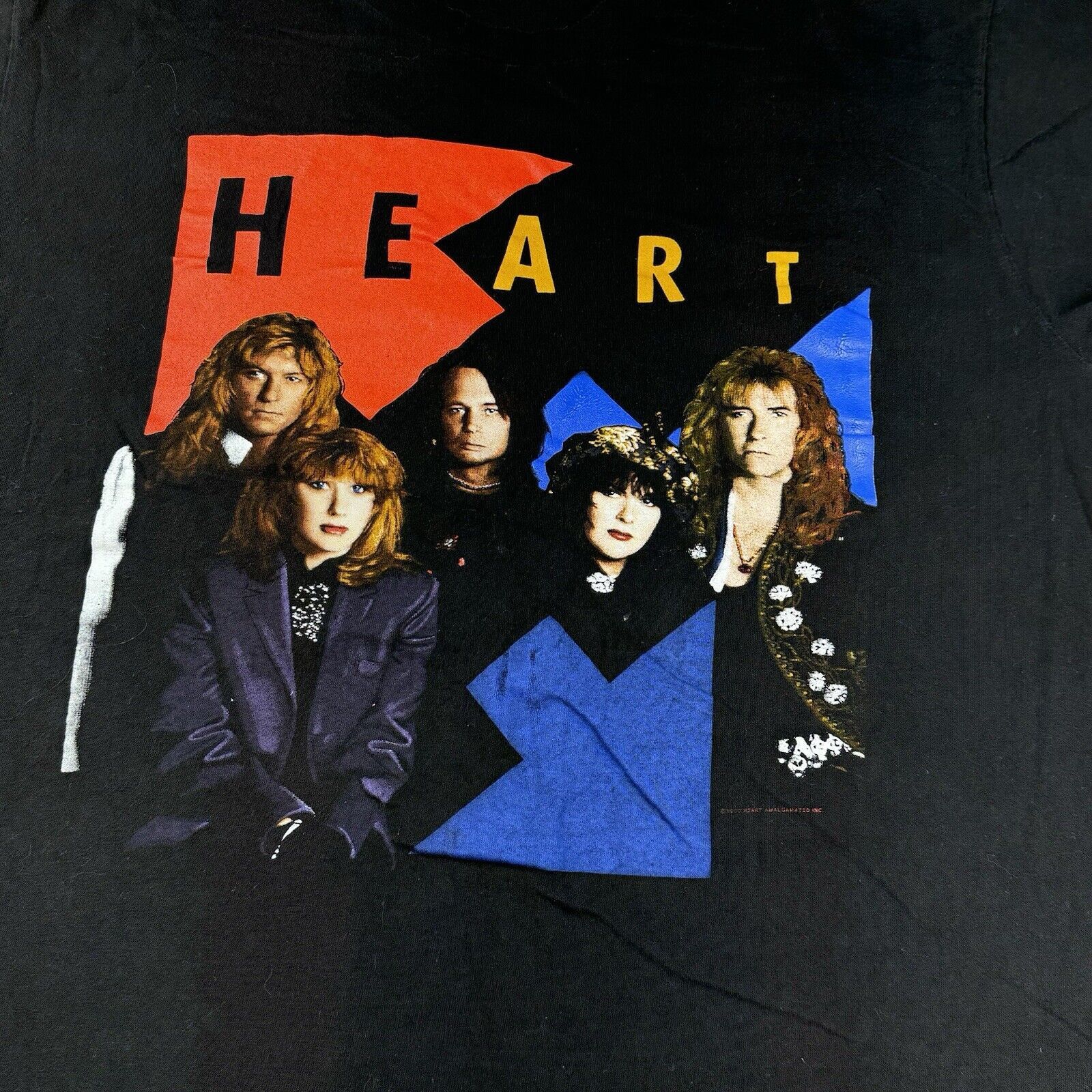 Hanes Vintage HEART World Tour 1990 Single Stitch T-Shirt Black XL Size US XL / EU 56 / 4 - 10 Thumbnail