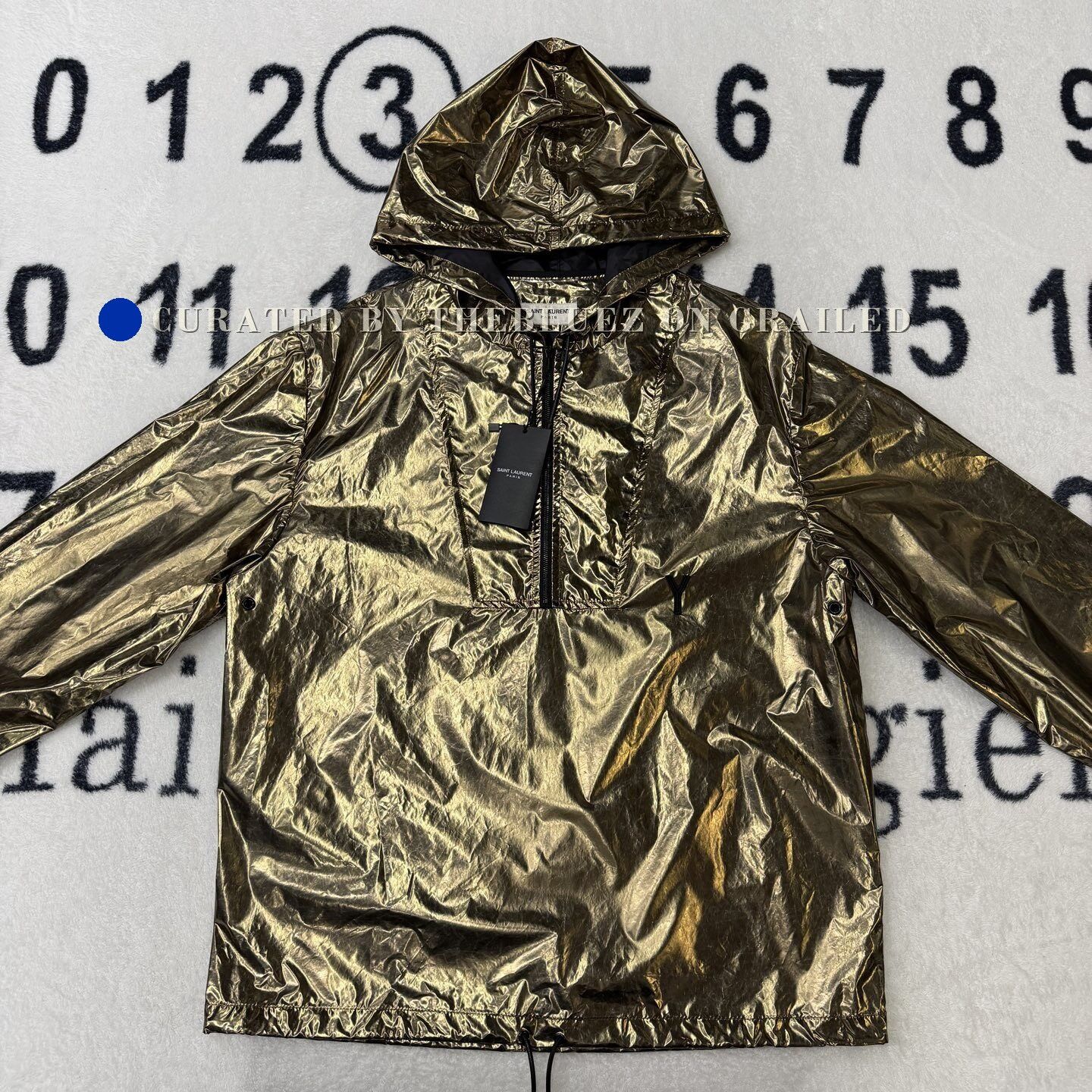 Saint Laurent Paris Saint Laurent Gold Half-Zip Jacket Size US M / EU 48-50 / 2 - 1 Thumbnail