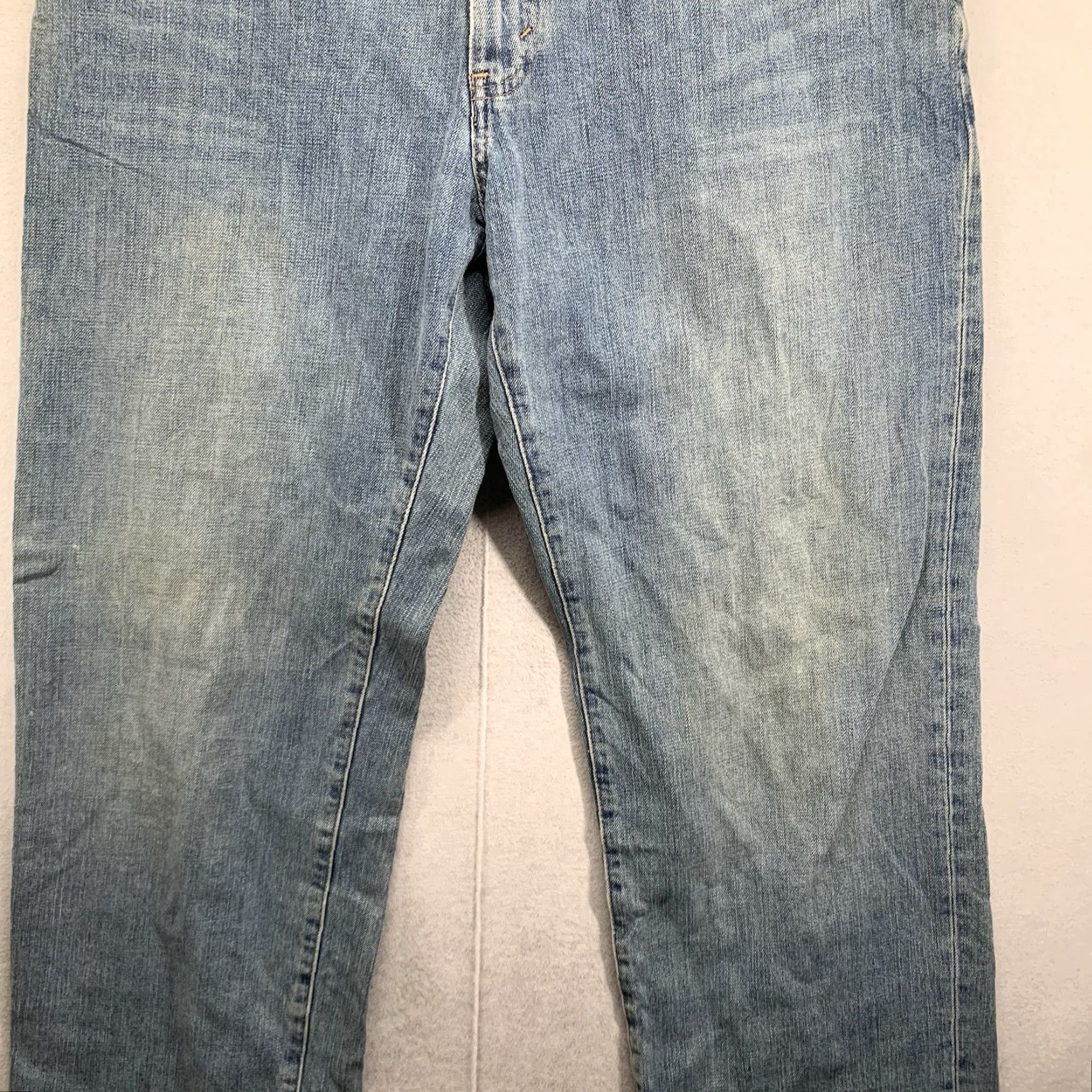 Eddie Bauer VINTAGE Eddie Bauer Wide Leg Jeans 36x32 Relaxed Fit Blue Denim Stone Wash Retro Grunge Mens Size US 36 / EU 52 - 6 Thumbnail