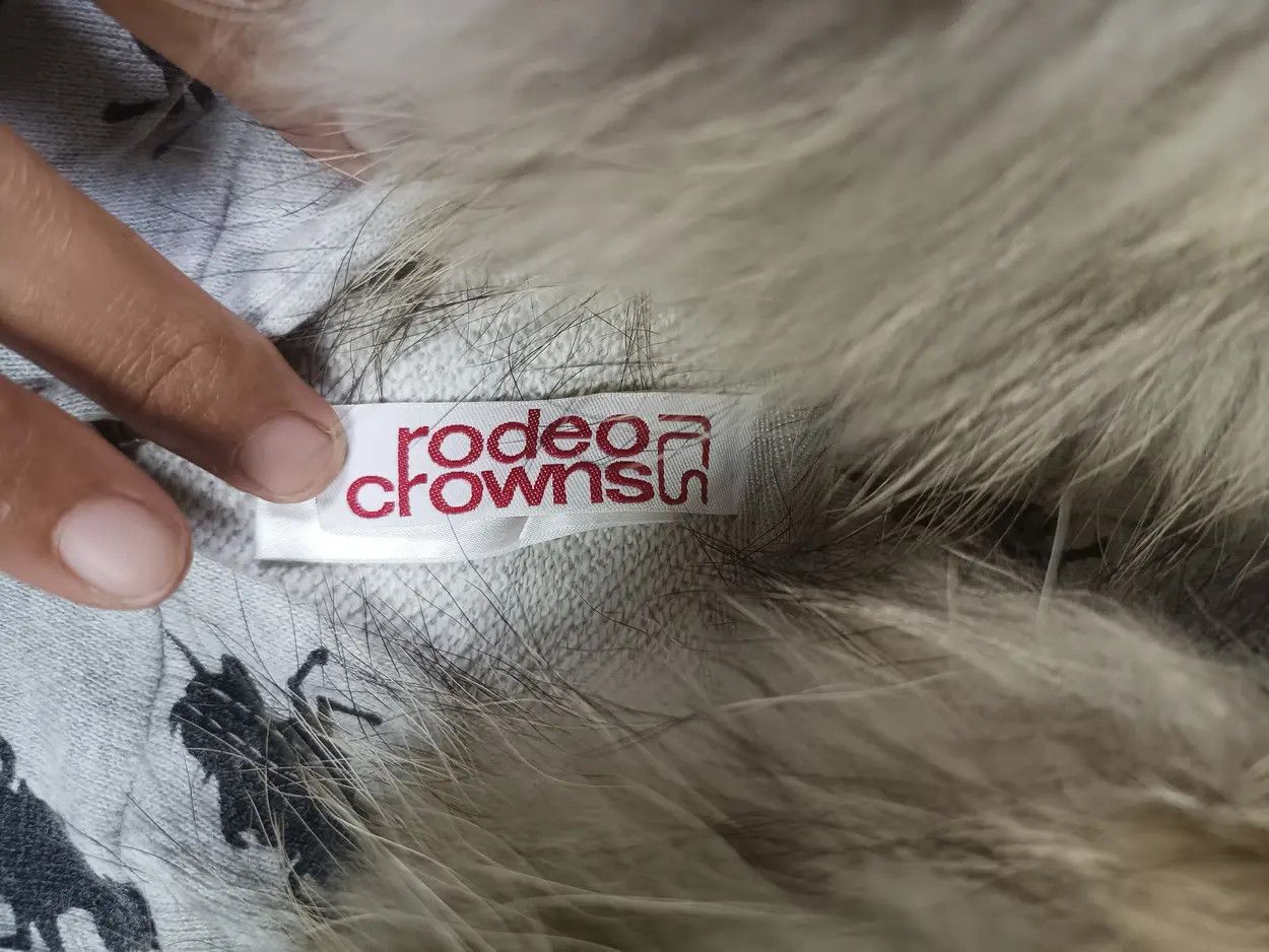 Japanese Brand Rodeo Crowns Fur Zip Hoodie Long Sleeve Size US L / EU 52-54 / 3 - 5 Thumbnail