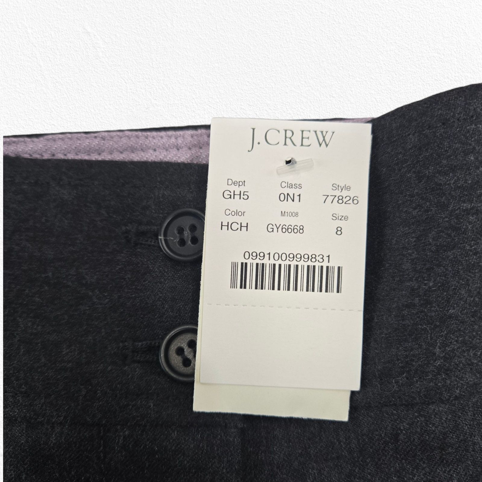J.Crew J Crew Wool Pencil Skirt Size 8 Charcoal NWT Size 30" / US 8 / IT 44 - 5 Thumbnail