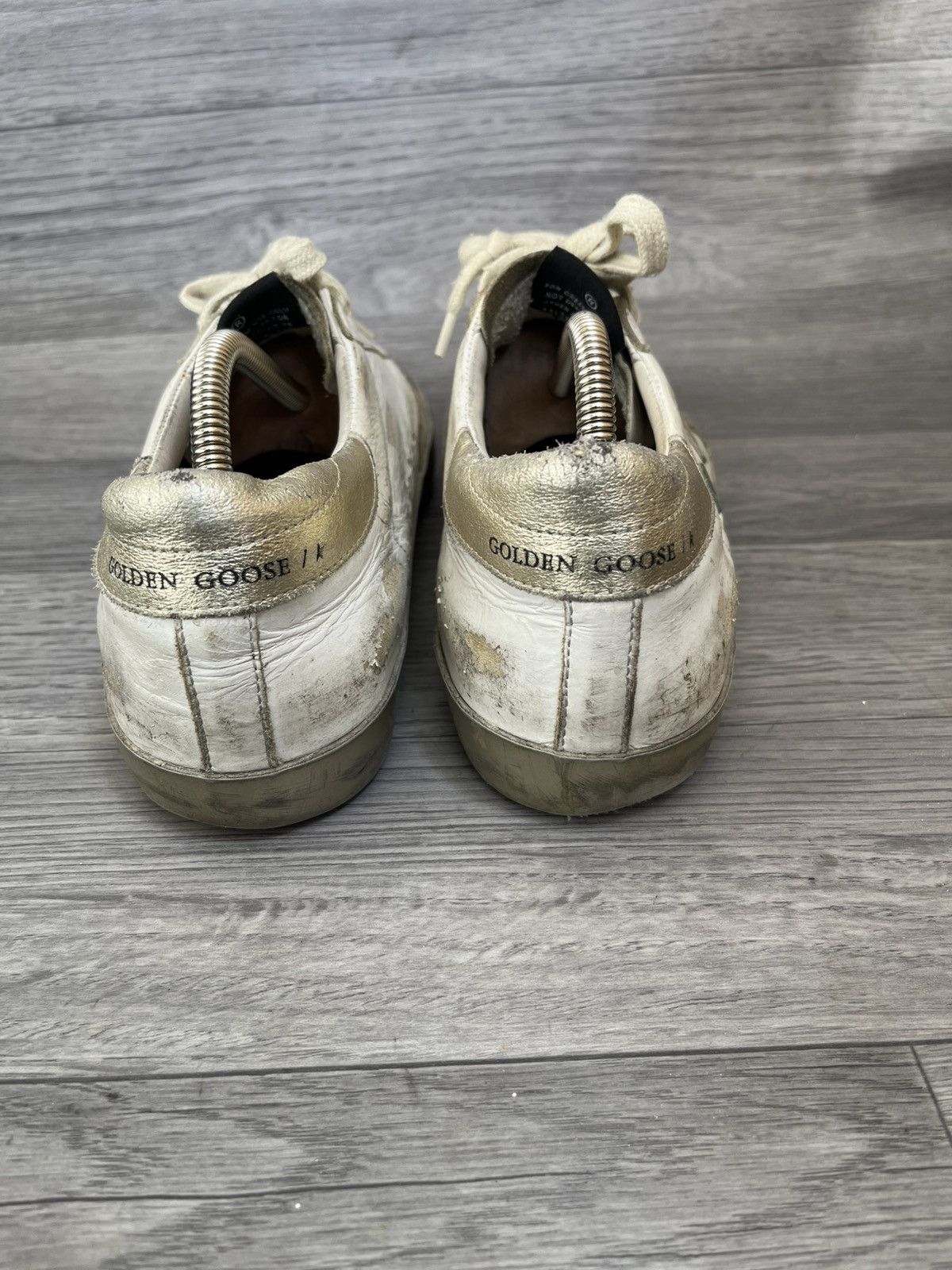 Golden Goose Golden goose superstar white leather distressed sneakers Size US 8 / EU 41 - 6 Thumbnail
