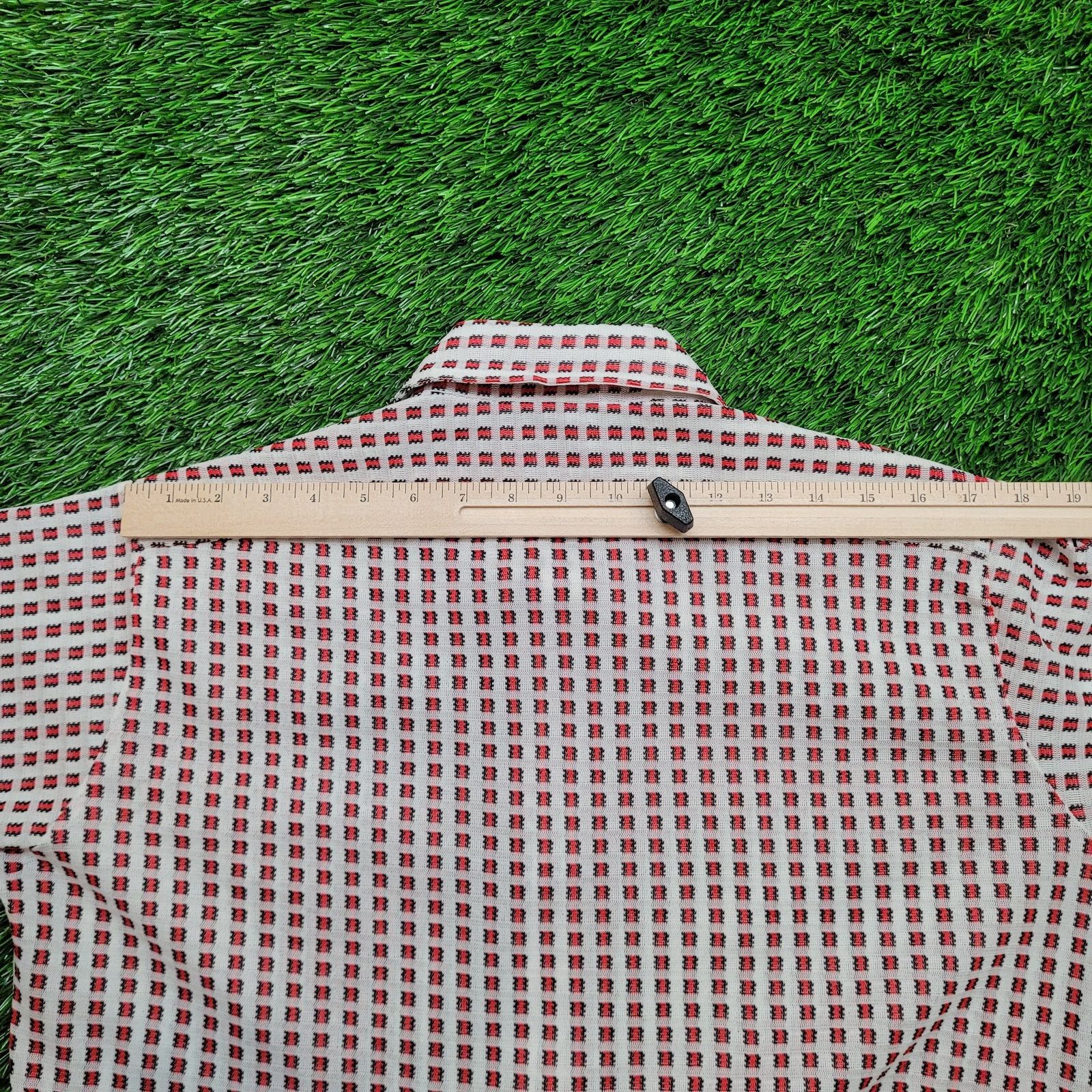 Vintage VTG 70s Campus Dagger Collar Disco Shirt M 16 Geometric Size US M / EU 48-50 / 2 - 8 Thumbnail
