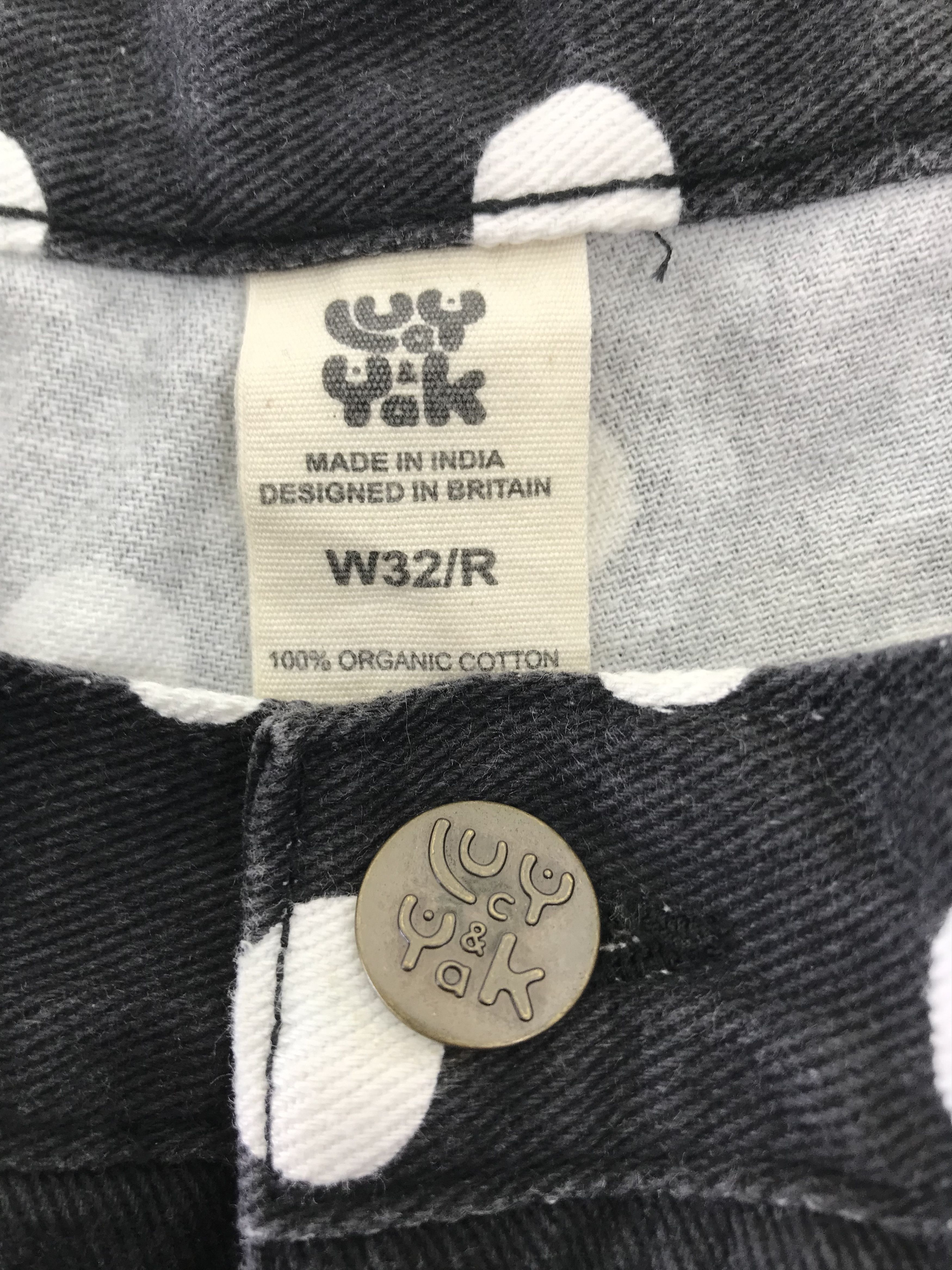Japanese Brand Vintage Lucy & Yak Polkadot Crazy Baggy Jeans Size US 30 / EU 46 - 11 Thumbnail
