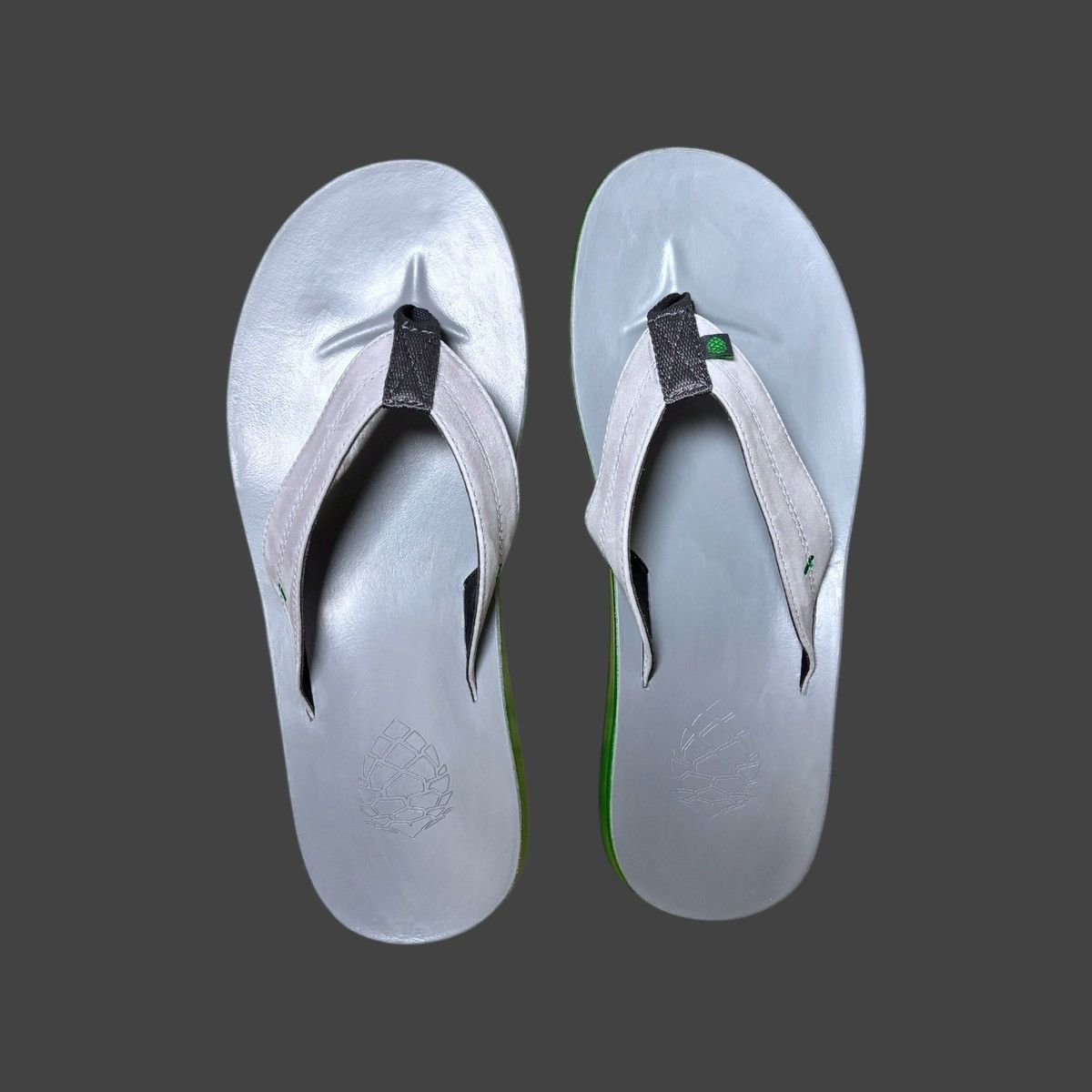 Stio Stio Men’s Alloy Gray Green Custom Leather Flip-Flops Sz 9 Size US 9 / EU 42 - 5 Thumbnail