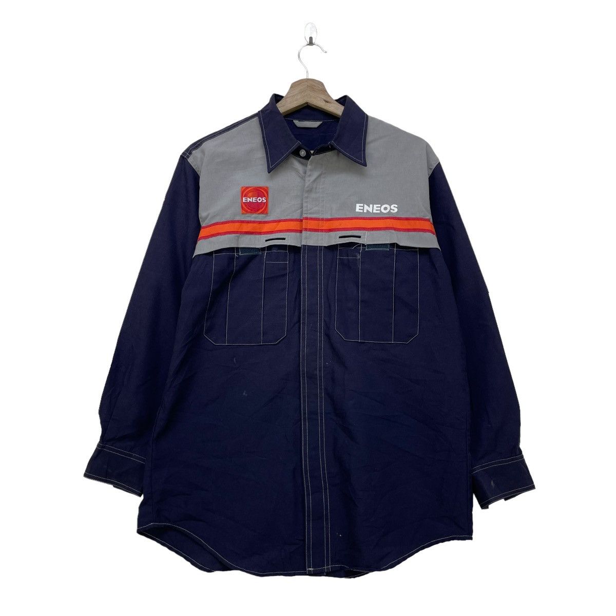 Japanese Brand × Vintage Japanese Brand Jacket Eneos Worker Jacket Size US S / EU 44-46 / 1 - 1 Thumbnail