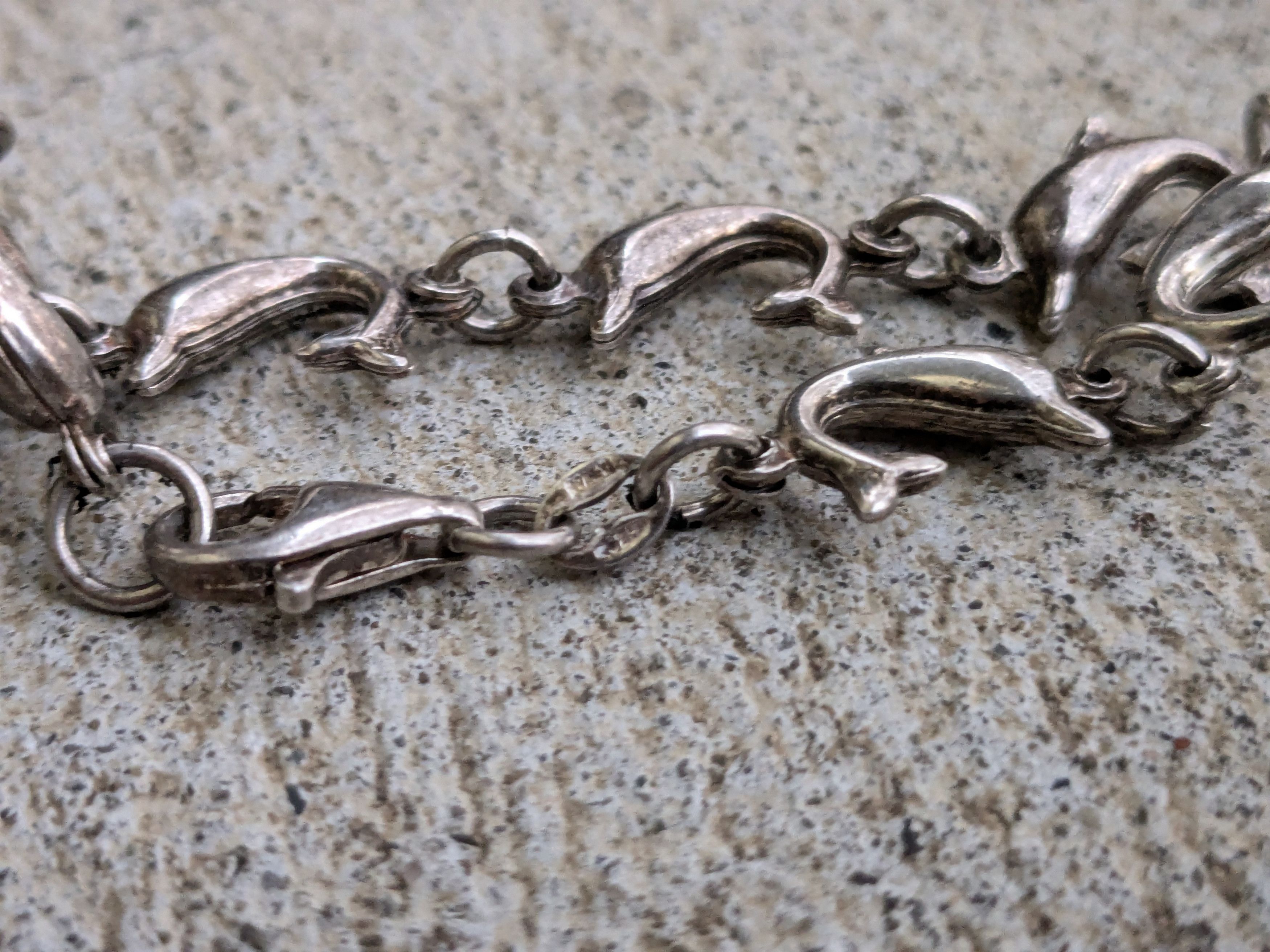 Jewelry × Vintage Vintage Sterling Silver Bracelet Dolphin 7.25" Animal Y2K Size ONE SIZE - 7 Thumbnail