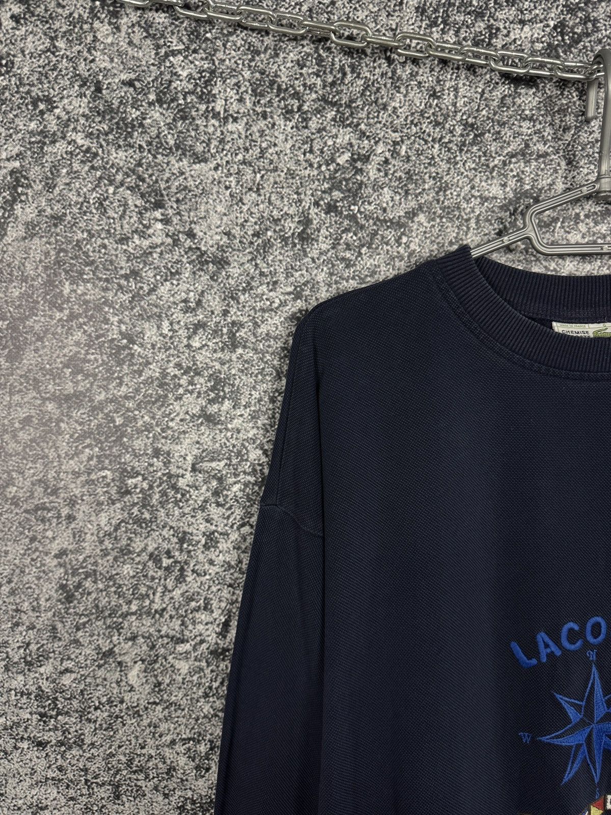 Lacoste Chemise Lacoste Vintage 90s Pullover Compass Logo Size 6 Size US XL / EU 56 / 4 - 3 Thumbnail