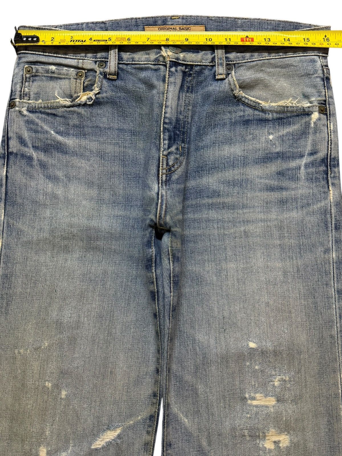 Uniqlo Vintage Y2K Japanese Uniqlo Mud Wash Faded Distressed Loose Size US 32 / EU 48 - 10 Thumbnail
