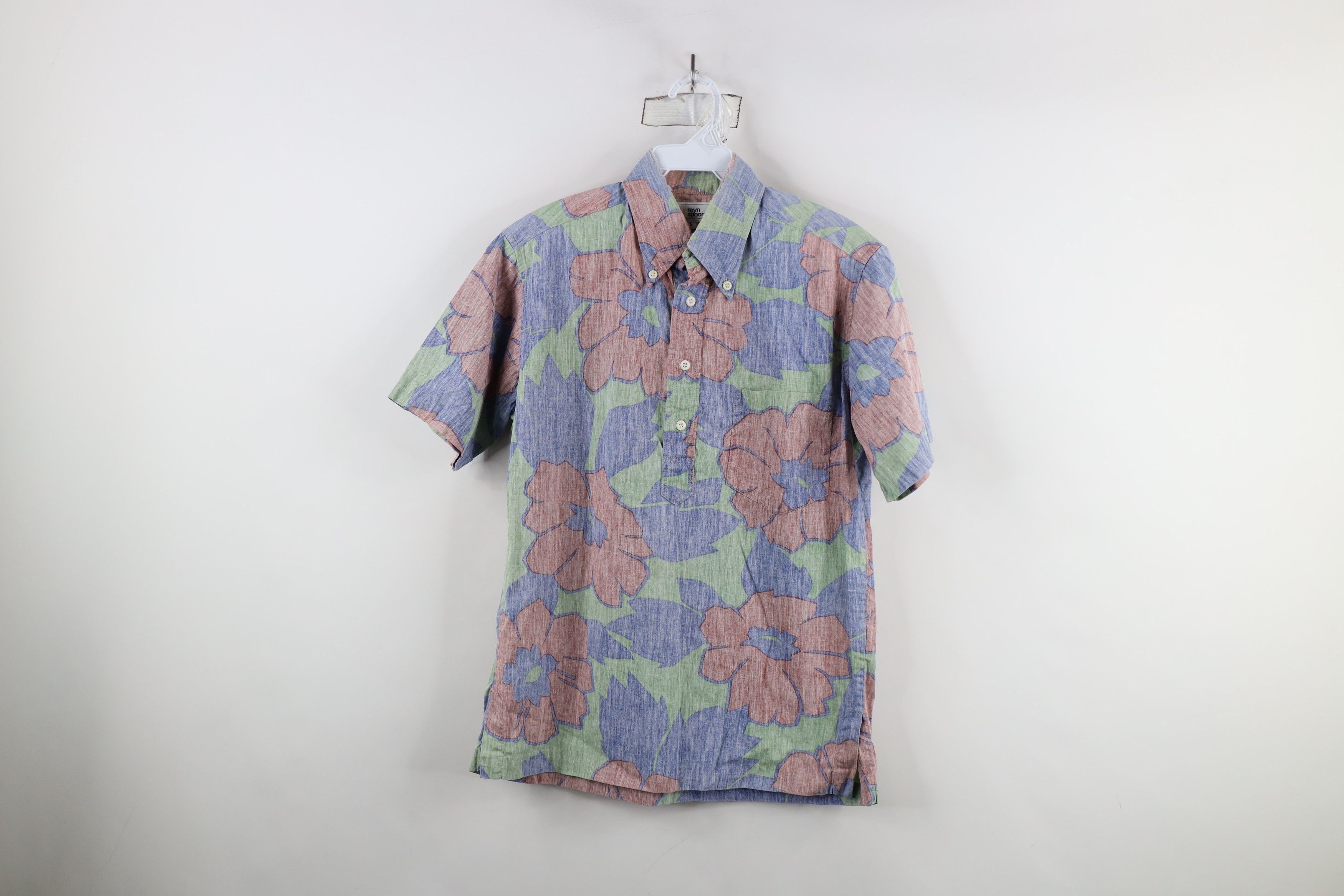 Vintage Vintage 90s Reyn Spooner Flower Button Down Polo Shirt USA Size US S / EU 44-46 / 1 - 1 Thumbnail