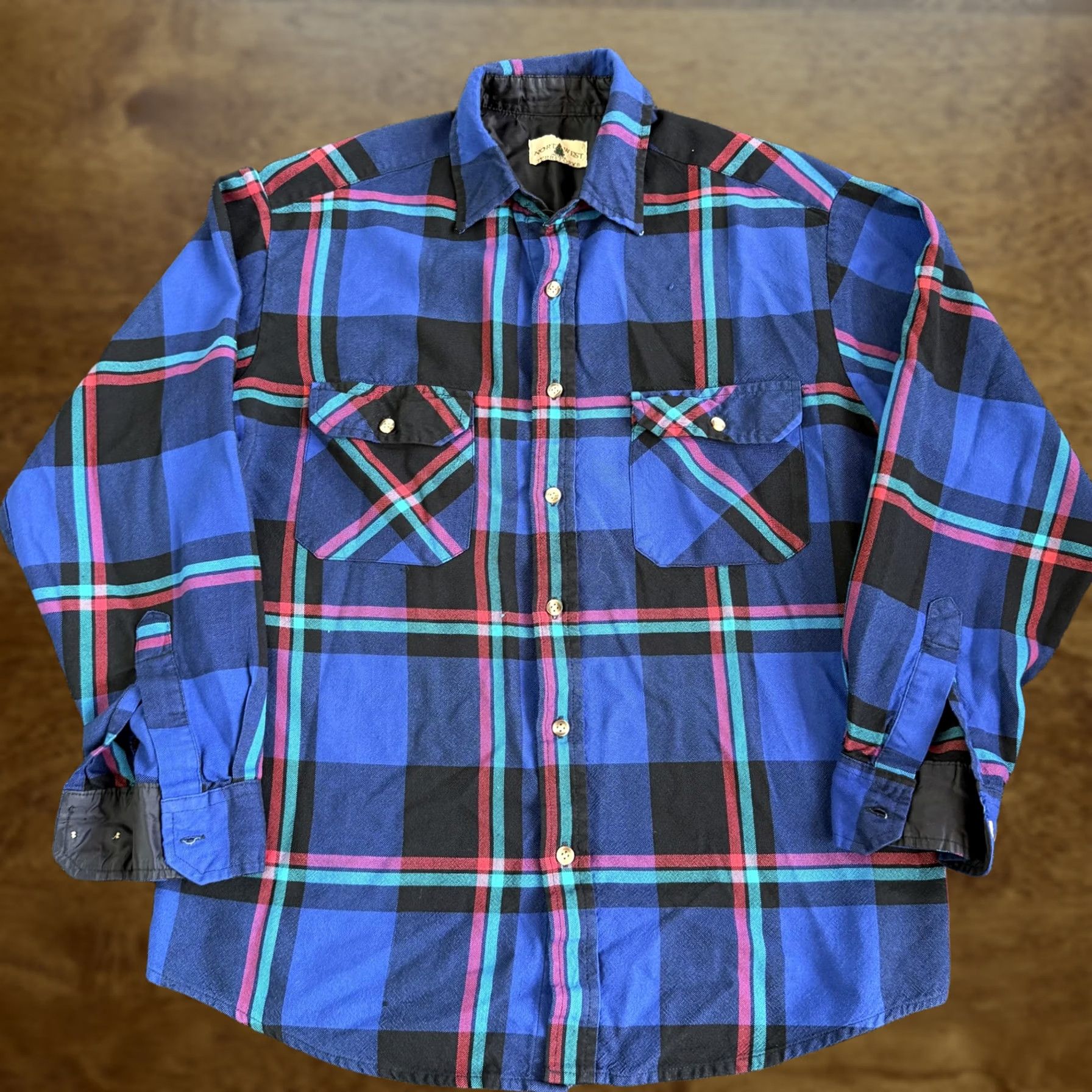 Vintage VINTAGE Northwest Territory Shirt Mens Large Blue Plaid Flannel Lined Button Up Size US L / EU 52-54 / 3 - 1 Thumbnail