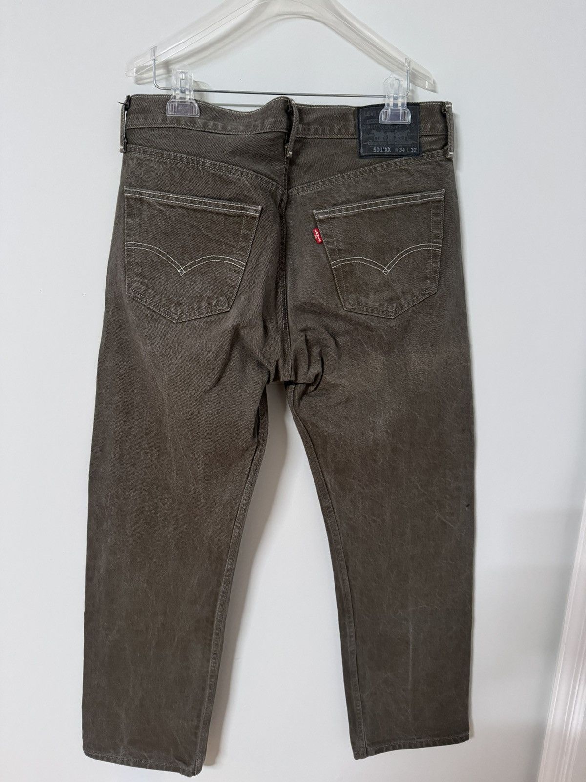 Levi's Vintage Clothing Vintage Levi 501 olive Size US 33 - 2 Thumbnail