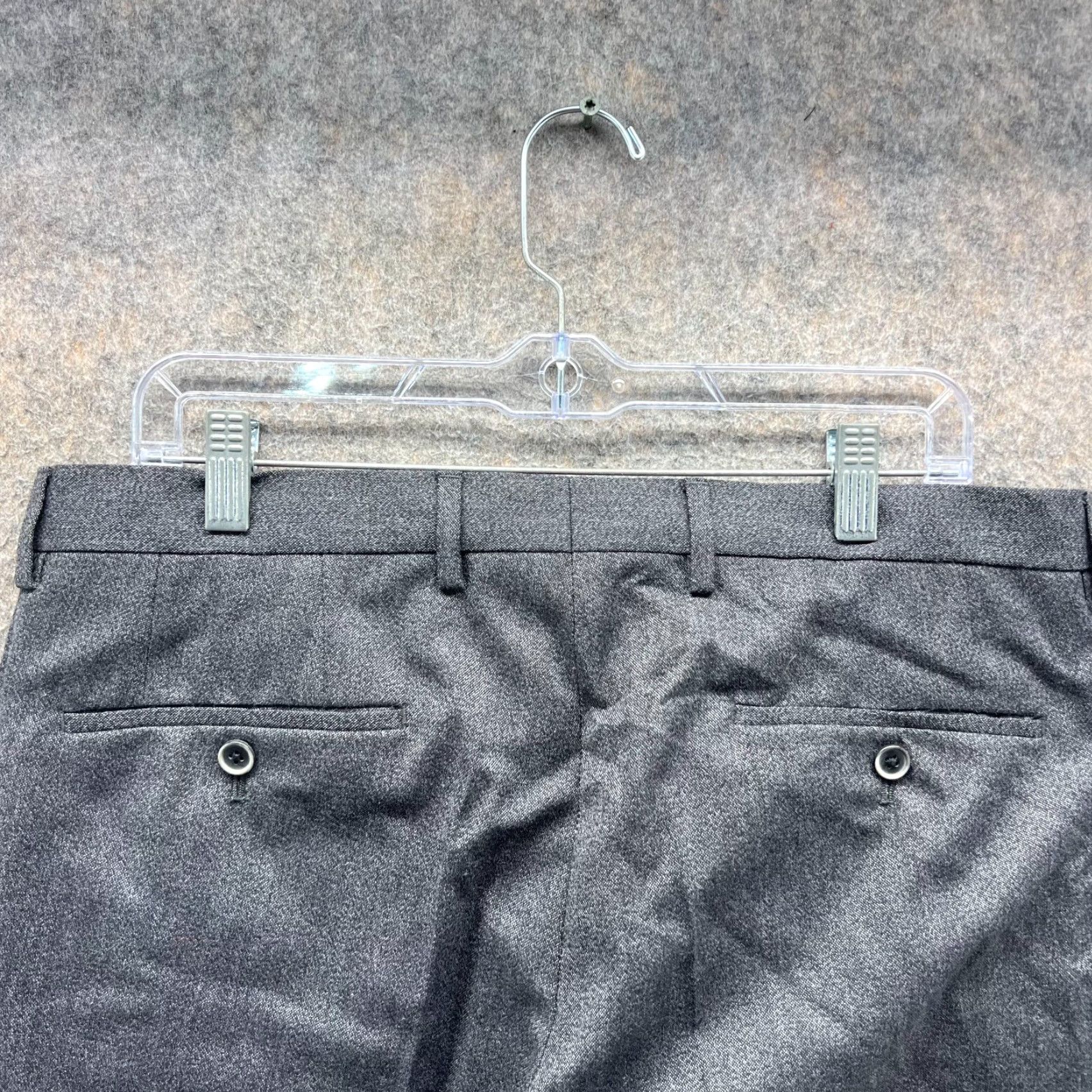 Hugo Boss Hugo Boss Pants Men 34R Grey Chino Pleated Dress Trousers Wool Viscose Straight Pocket Slashed Back Buttoned Size US 34 / EU 50 - 5 Thumbnail