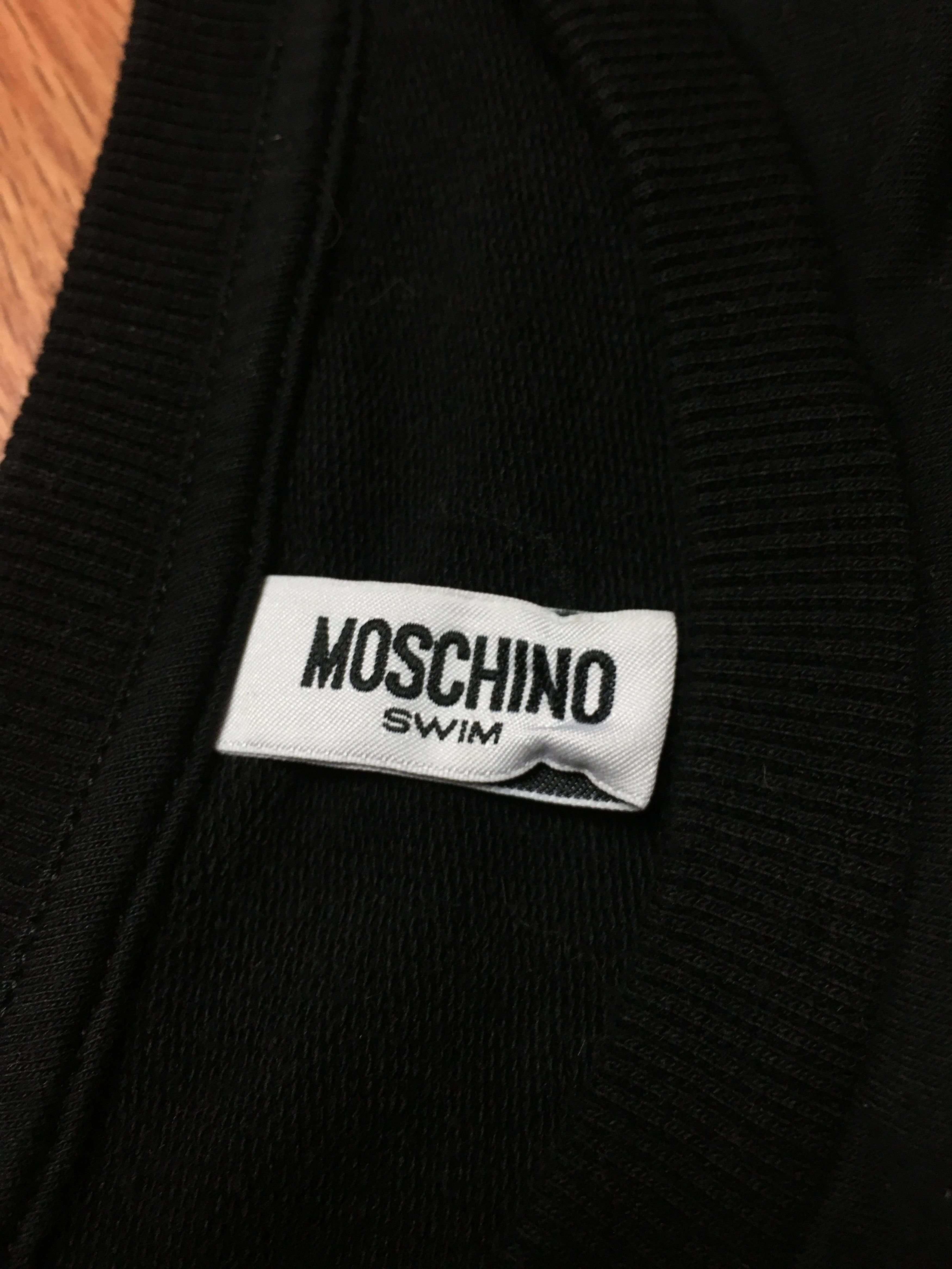 Moschino Moschino Swim Black Logo Dress Size M/S Size M / US 6-8 / IT 42-44 - 12 Thumbnail