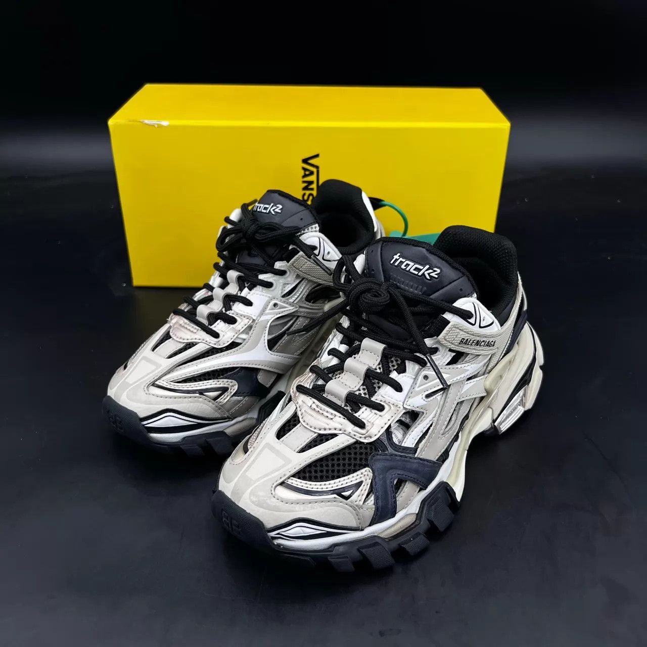 Balenciaga Balenciaga Track 2 Black & Gray 36 Mint Box Size US 5.5 / IT 35.5 - 1 Thumbnail