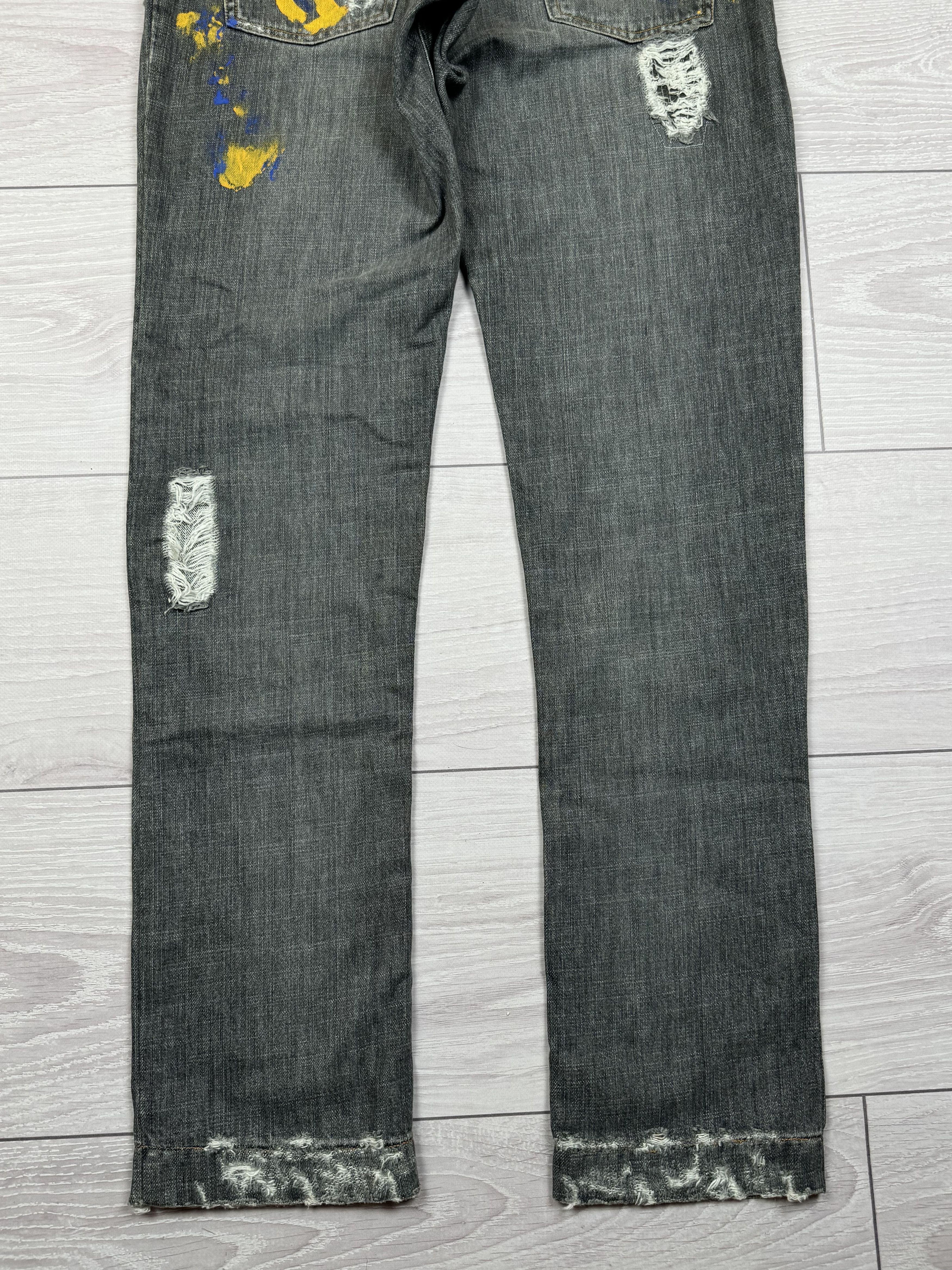 Dolce & Gabbana Dolce & Gabbana printed distressed denim jeans Size US 33 - 12 Thumbnail