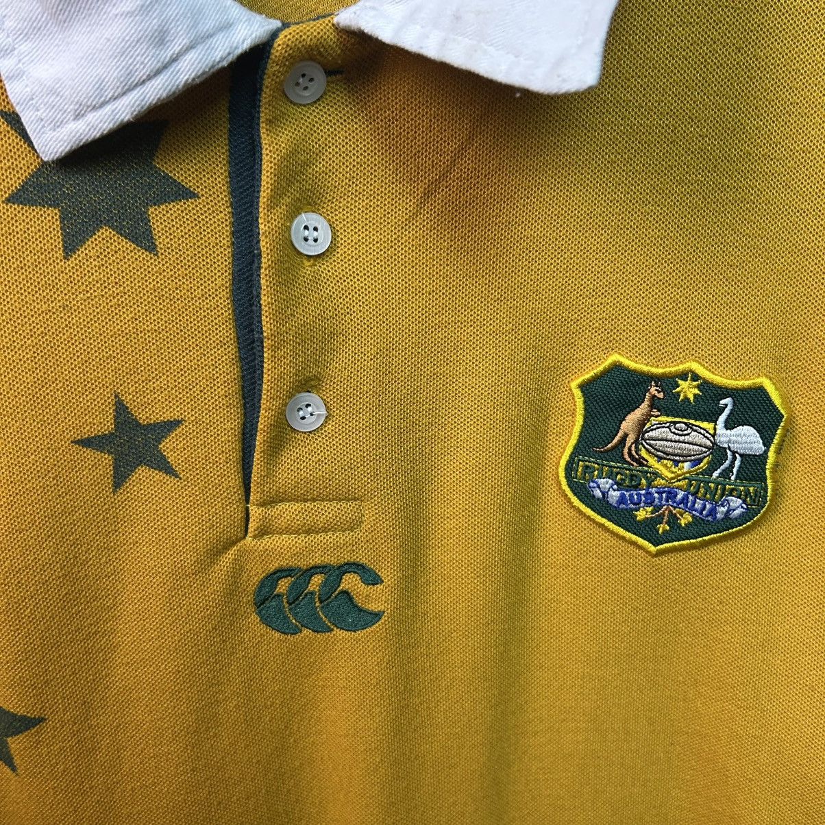 Canterbury of New Zealand Vintage Canterbury Australia Rugby big logo 90’s polo size L Size US L / EU 52-54 / 3 - 4 Thumbnail
