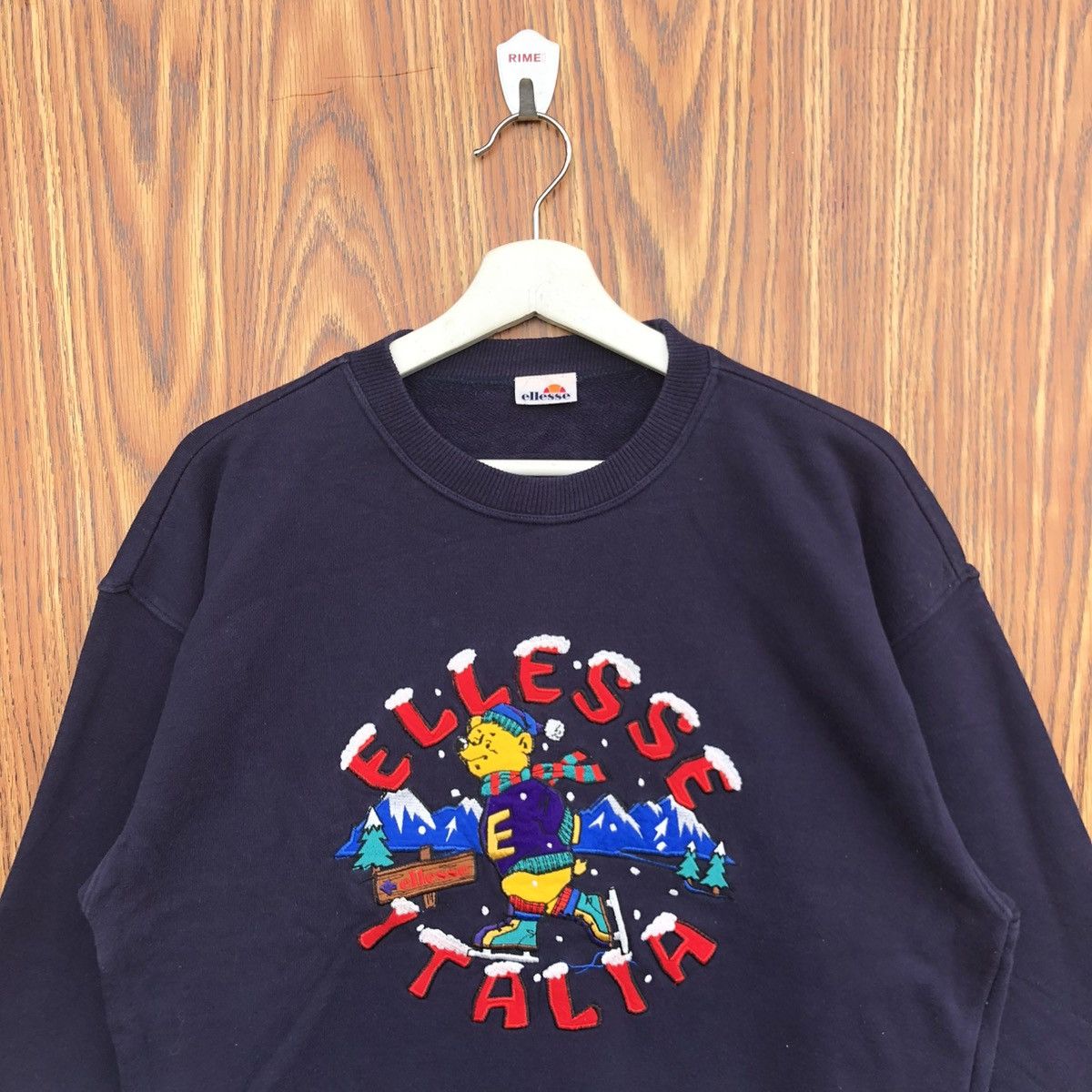 Ellesse Vintage Ellesse Italia Winter Sweatshirt Crewneck Pullover Size US L / EU 52-54 / 3 - 3 Thumbnail