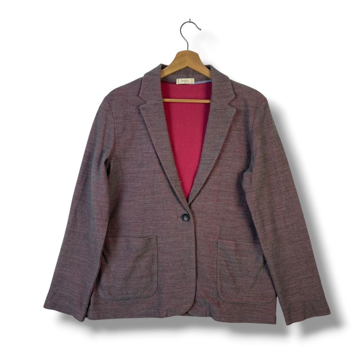 Paul Smith PAUL SMITH PARIS KNITTED WOOL BLAZER Size XL / US 12-14 / IT 48-50 - 1 Thumbnail