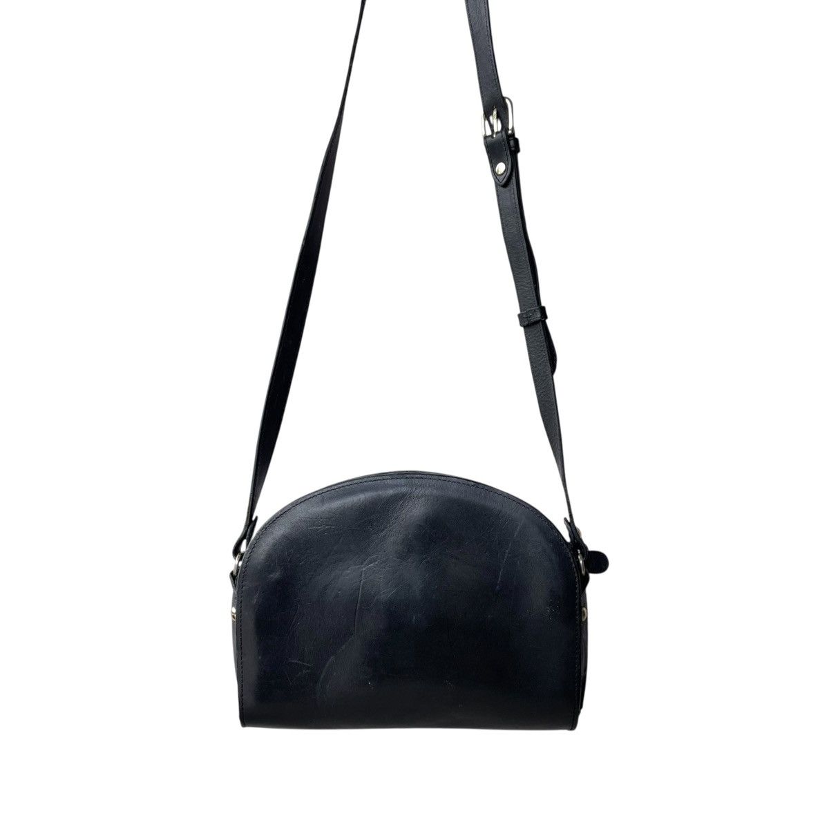A.P.C. × Genuine Leather A.P.C Rue Madame Paris Demi-Lune Full Leather Crossbody Bag Size ONE SIZE - 2 Thumbnail