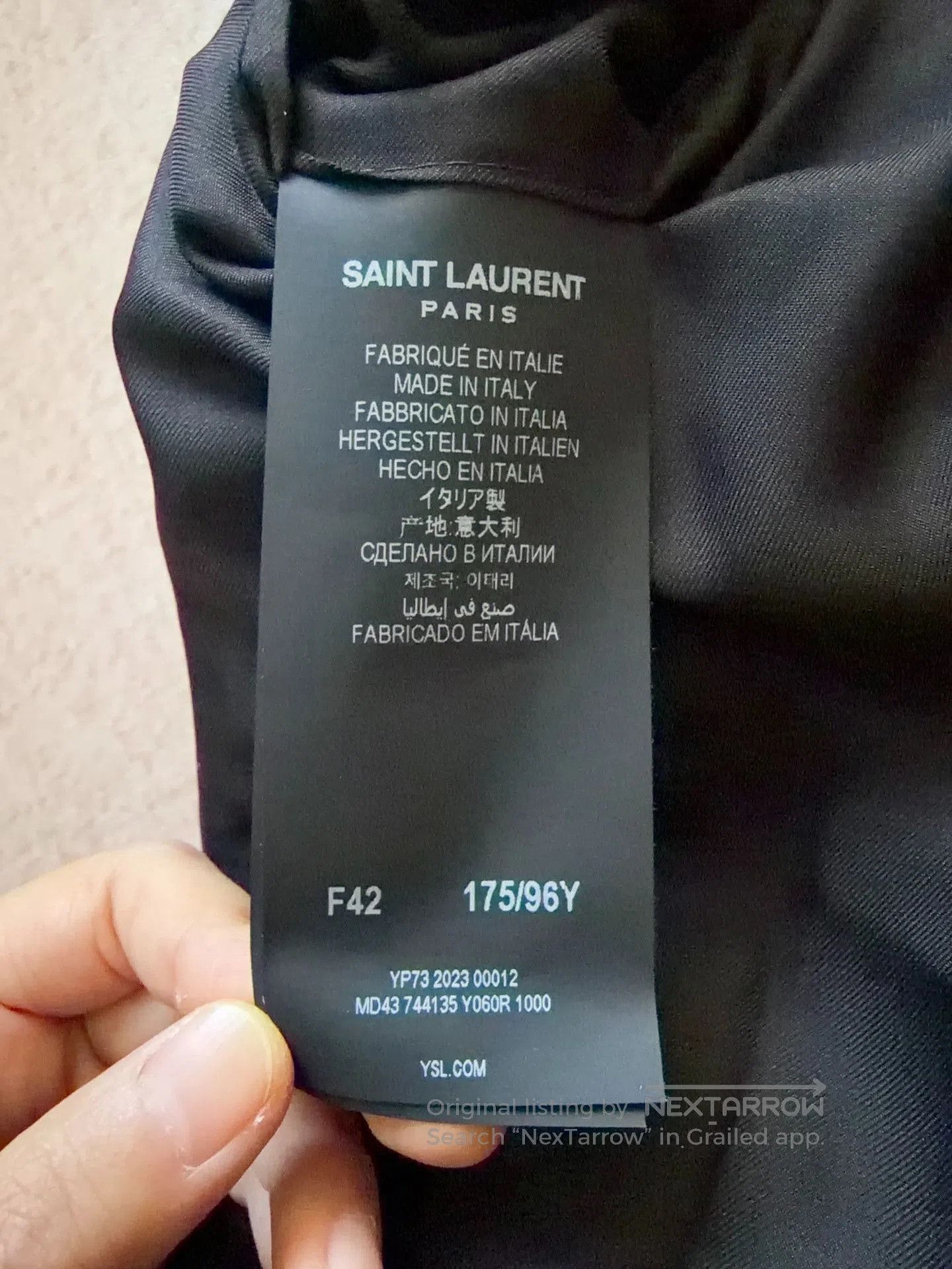 Saint Laurent Paris Saint Laurent Double. Size US XS / EU 42 / 0 - 7 Thumbnail