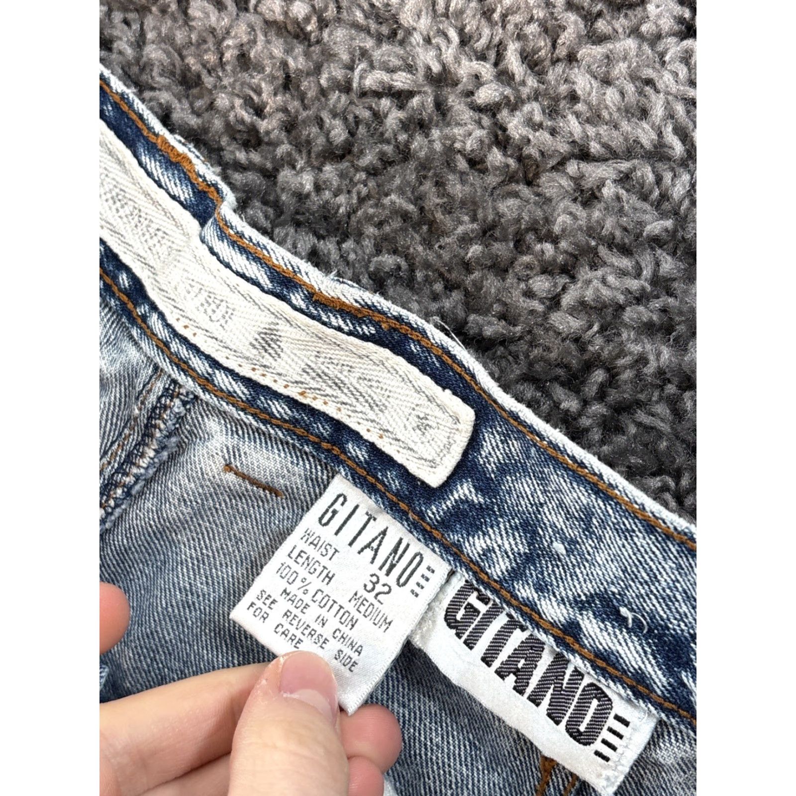Vintage VINTAGE Gitano Jeans Cargo Mountain Platoon Baggy Light Wash 90s 32x32 Mens Blue Cotton Tapered 90s Mens Size US 32 / EU 48 - 6 Thumbnail